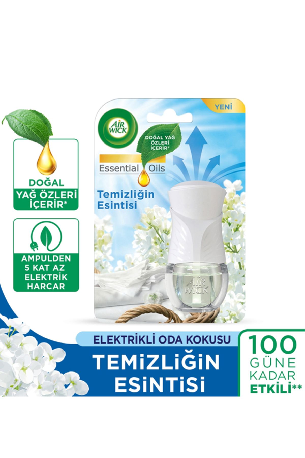 Airwick Elektrikli Oda Kokusu 1 Makine + 1 Yedek Temizlik Esintisi Airwick Elektrikli Oda Kokusu 1 Makine + 1 Yedek Temizlik Esintisi