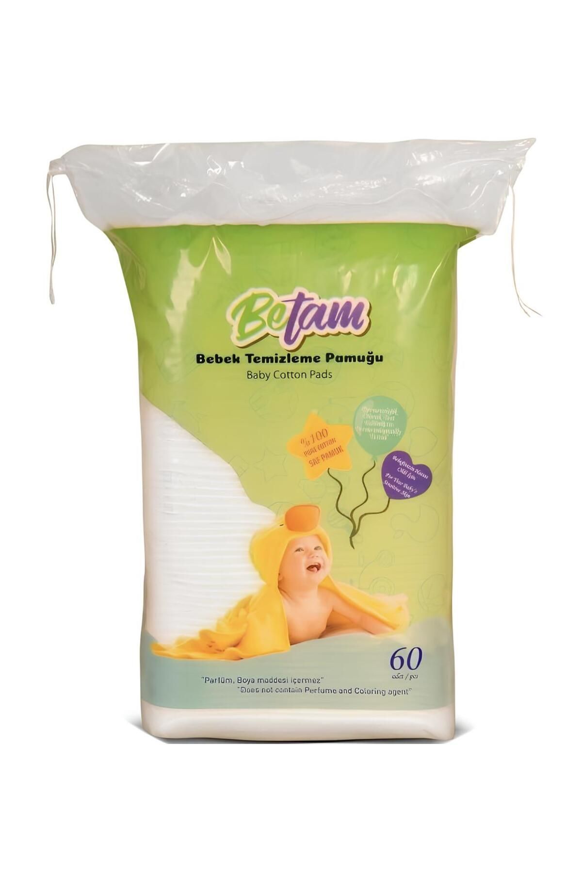 Betam Bebek Temizleme Pamuğu 60`lı 12 PAKET Betam Bebek Temizleme Pamuğu 60`lı 12 PAKET