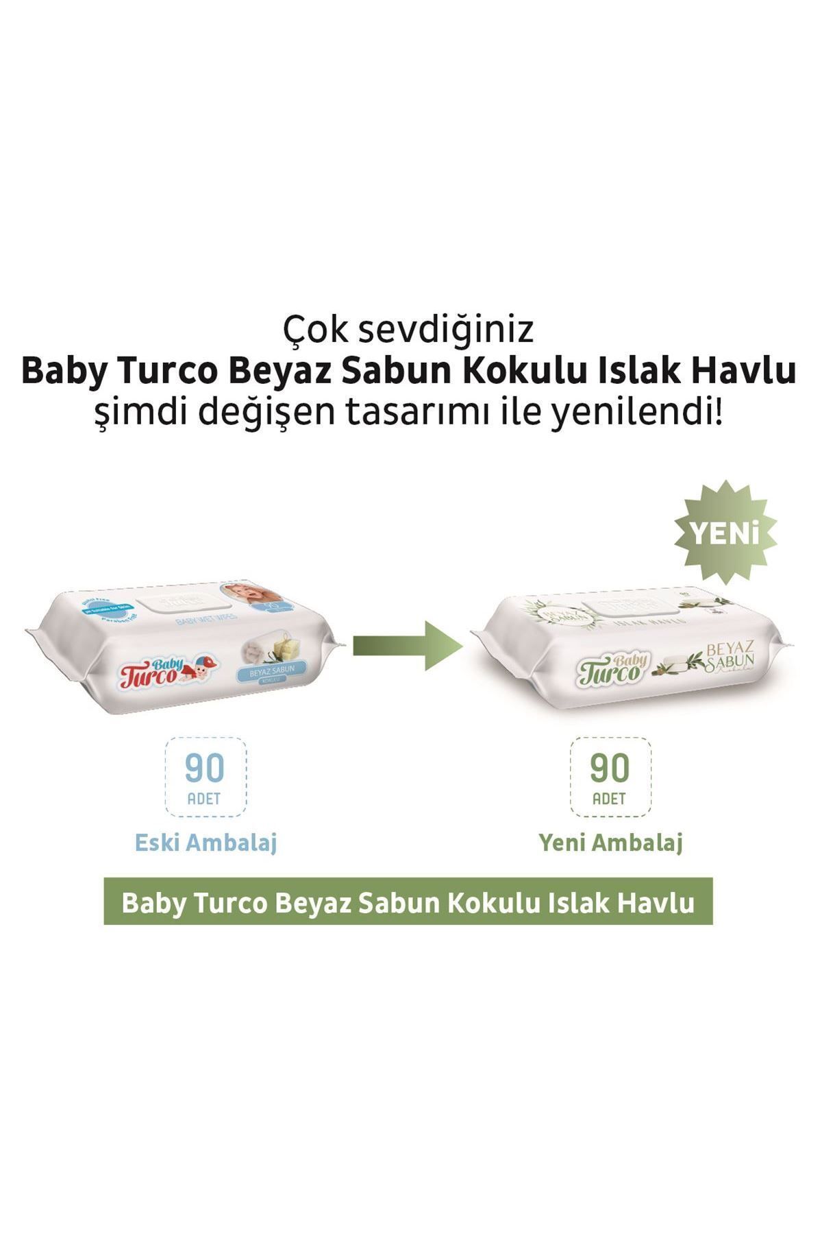 Baby Turco Beyaz Sabun Kokulu Islak Havlu 12x90 Baby Turco Beyaz Sabun Kokulu Islak Havlu 12x90