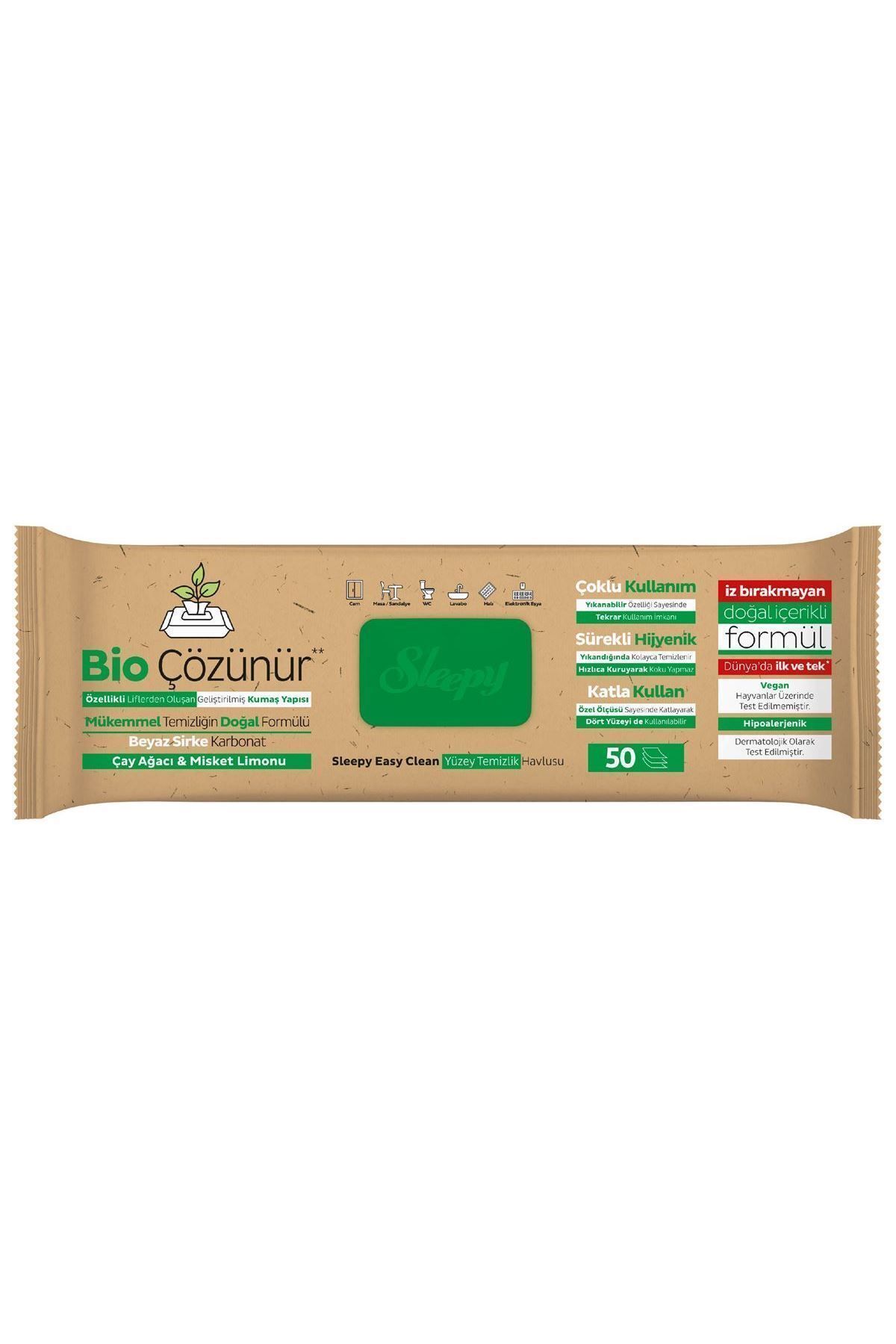 Bio Çözünür Yüzey Temizlik Havlusu&mendili Çay Ağacı&misket Limonu 50 Yaprak Bio Çözünür Yüzey Temizlik Havlusu&mendili Çay Ağacı&misket Limonu 50 Yaprak