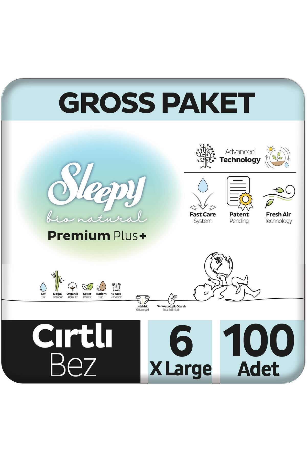 Seepy Bio Natural Premium Plus Gross Paket Bebek Bezi 6 Numara Xlarge 100 Adet Seepy Bio Natural Premium Plus Gross Paket Bebek Bezi 6 Numara Xlarge 100 Adet