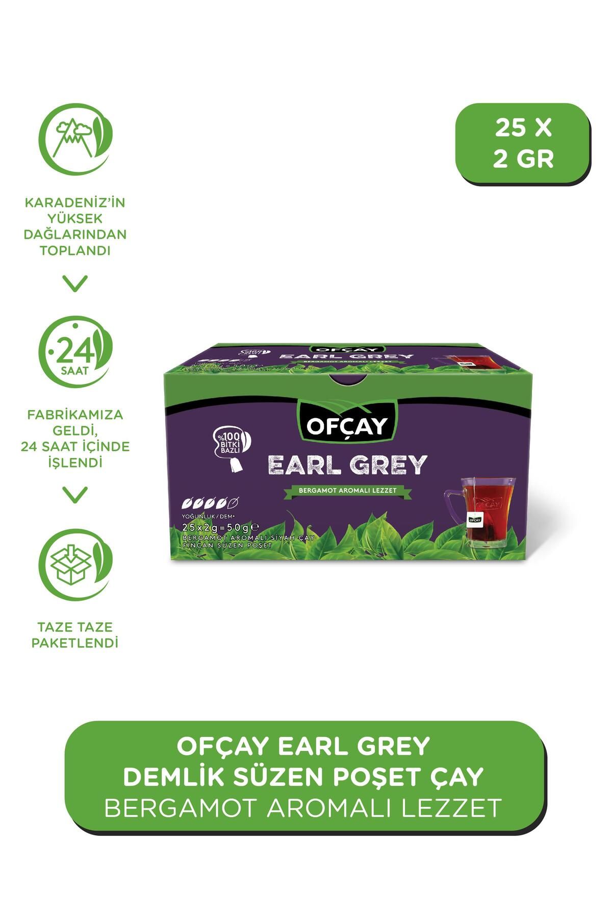 Ofçay Bitane Earl Grey 25 X 2gr Fincan Poşet Çay Ofçay Bitane Earl Grey 25 X 2gr Fincan Poşet Çay