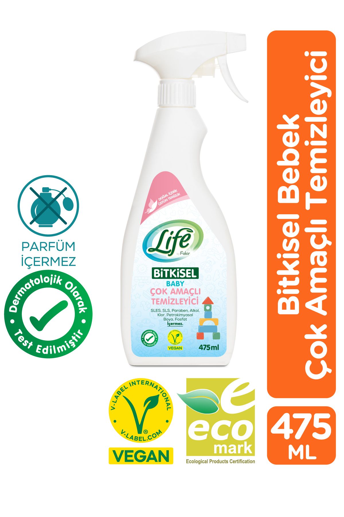 Life by Fakir Bitkisel Çok Amaçlı Temizleyici 475 ml – Bebek Yüzeyleri İçin Güvenli Life by Fakir Bitkisel Çok Amaçlı Temizleyici 475 ml – Bebek Yüzeyleri İçin Güvenli