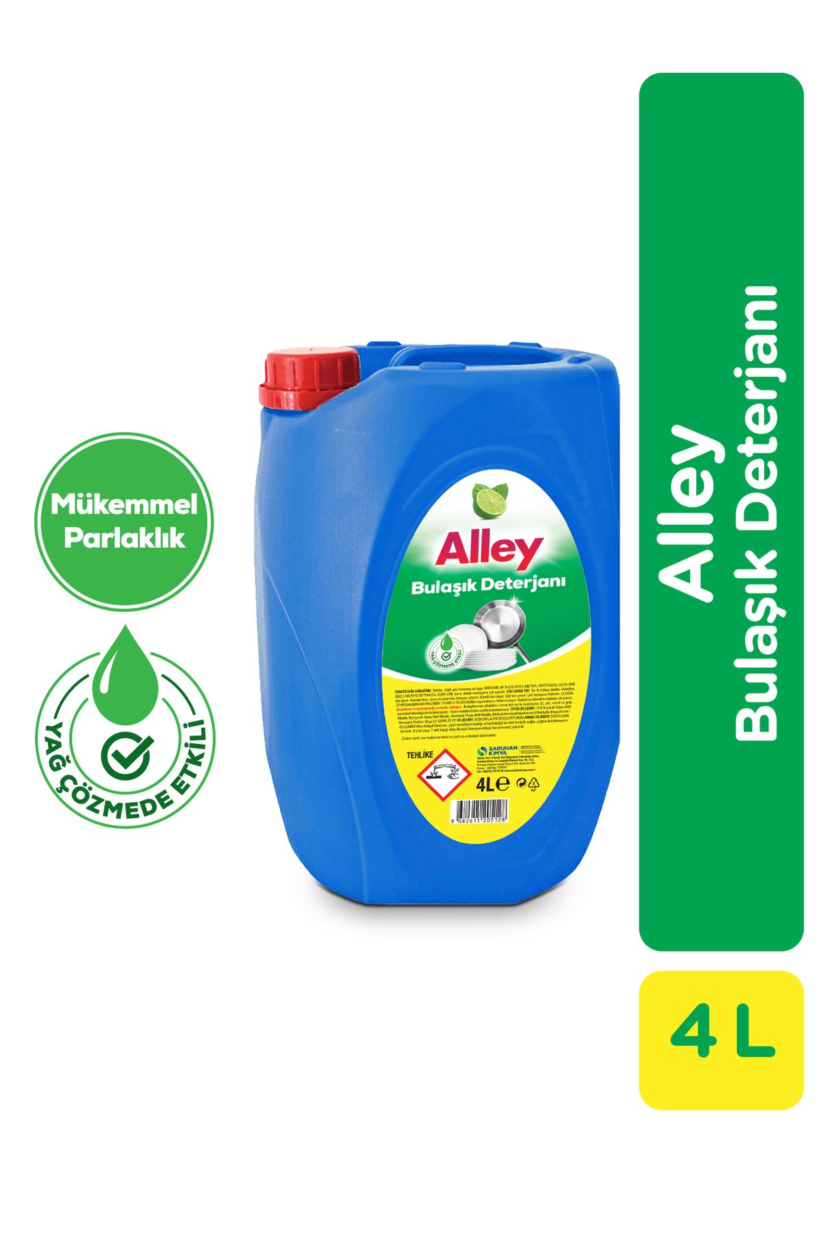 Bulaşık Deterjanı 4 L – Limon Kokulu, Endüstriyel Güç, Yağ Çözücü Etki, Mükemmel Parlaklık Bulaşık Deterjanı 4 L – Limon Kokulu, Endüstriyel Güç, Yağ Çözücü Etki, Mükemmel Parlaklık