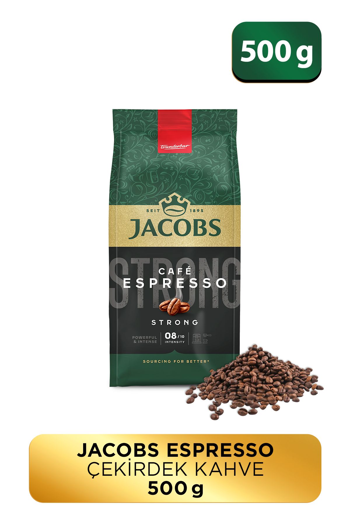 Jacobs Café Espresso Çekirdek Kahve 500 gram Jacobs Café Espresso Çekirdek Kahve 500 gram