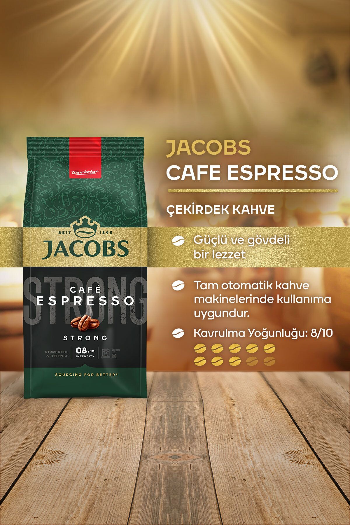 Jacobs Café Espresso Çekirdek Kahve 500 gram Jacobs Café Espresso Çekirdek Kahve 500 gram