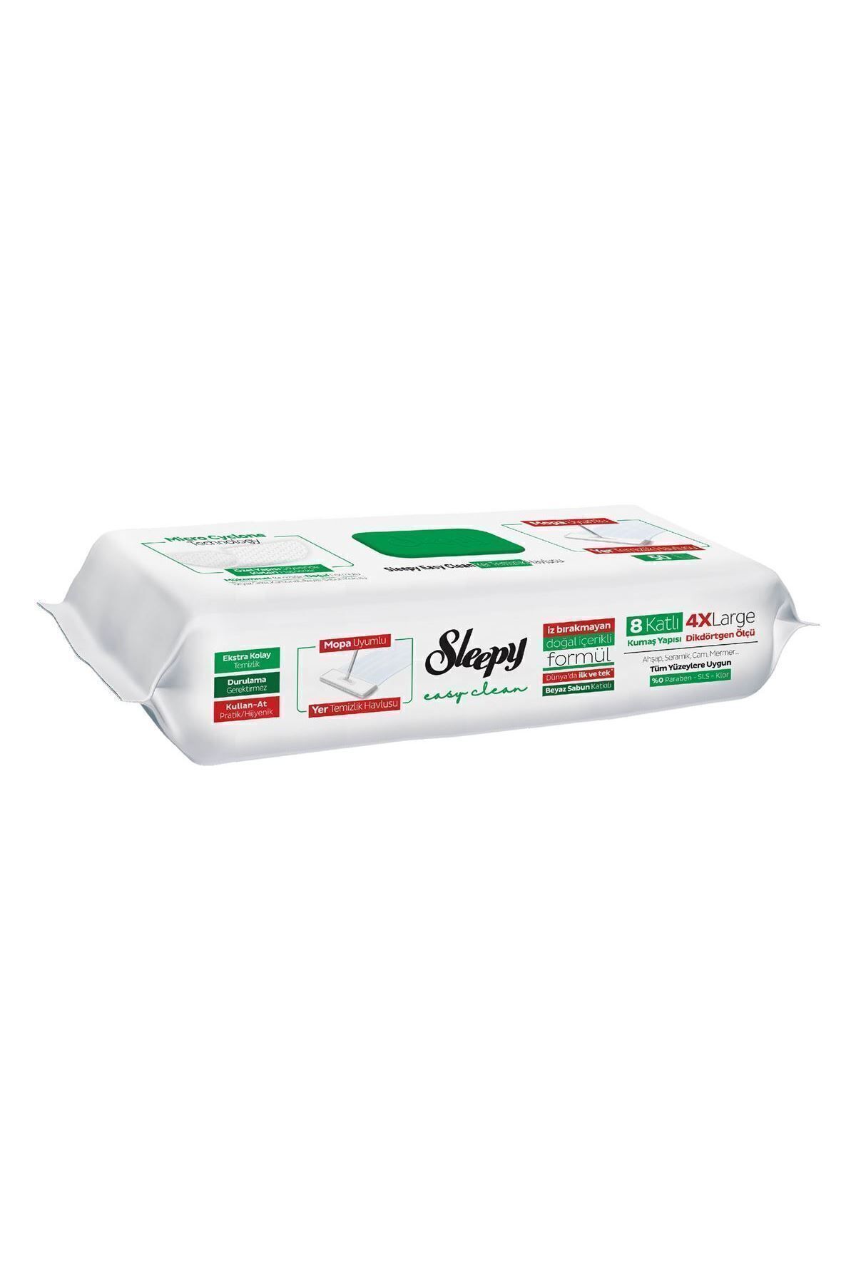 Sleepy Easy Clean Beyaz Sabun Katkılı Mopa Uyumlu Yer Temizlik Havlusu 50 Yaprak Sleepy Easy Clean Beyaz Sabun Katkılı Mopa Uyumlu Yer Temizlik Havlusu 50 Yaprak
