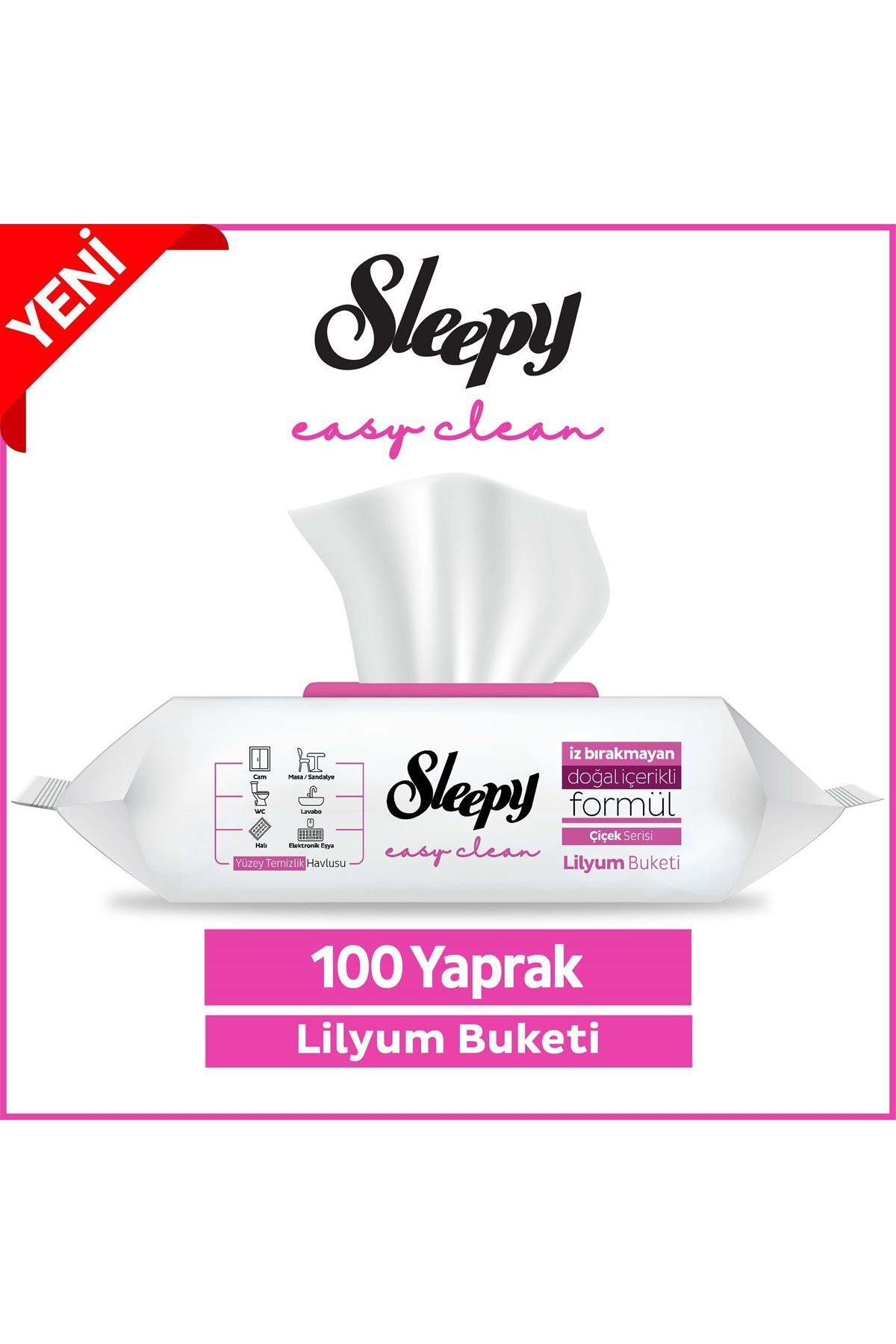 Sleepy Easy Clean Lilyum Buketi Yüzey Temizlik Havlusu 100 Yaprak Sleepy Easy Clean Lilyum Buketi Yüzey Temizlik Havlusu 100 Yaprak