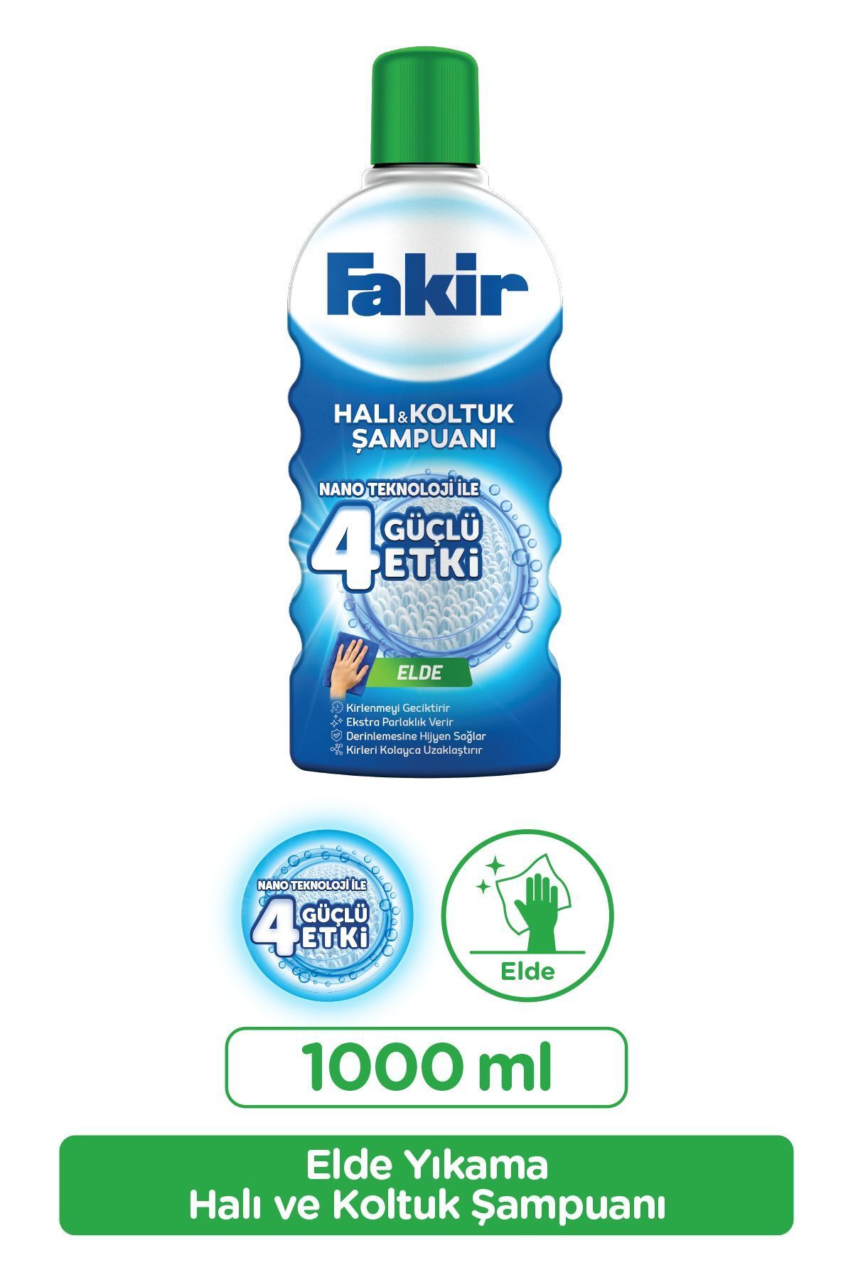 Fakir Elde Nano Teknolojili Halı Ve Koltuk Şampuanı 1000 ml Fakir Elde Nano Teknolojili Halı Ve Koltuk Şampuanı 1000 ml