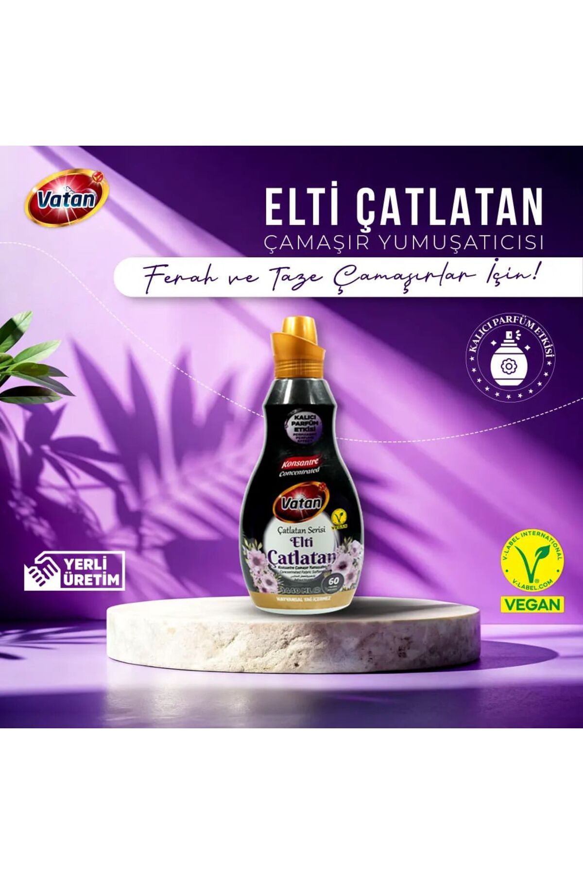 Vatan Elti Çatlatan Konsantre Çamaşır Yumuşatıcı 1440ml Vatan Elti Çatlatan Konsantre Çamaşır Yumuşatıcı 1440ml