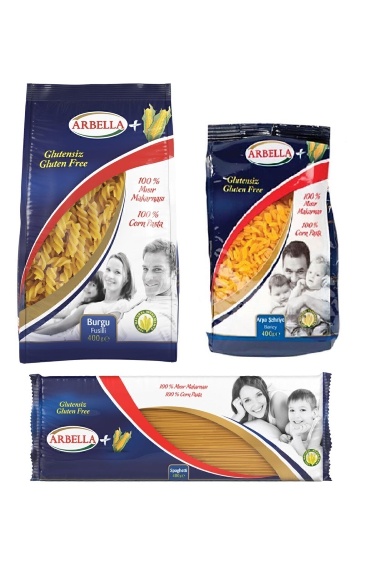 Arbella Glutensiz 3 Paket Makarna Seti Arbella Glutensiz 3 Paket Makarna Seti