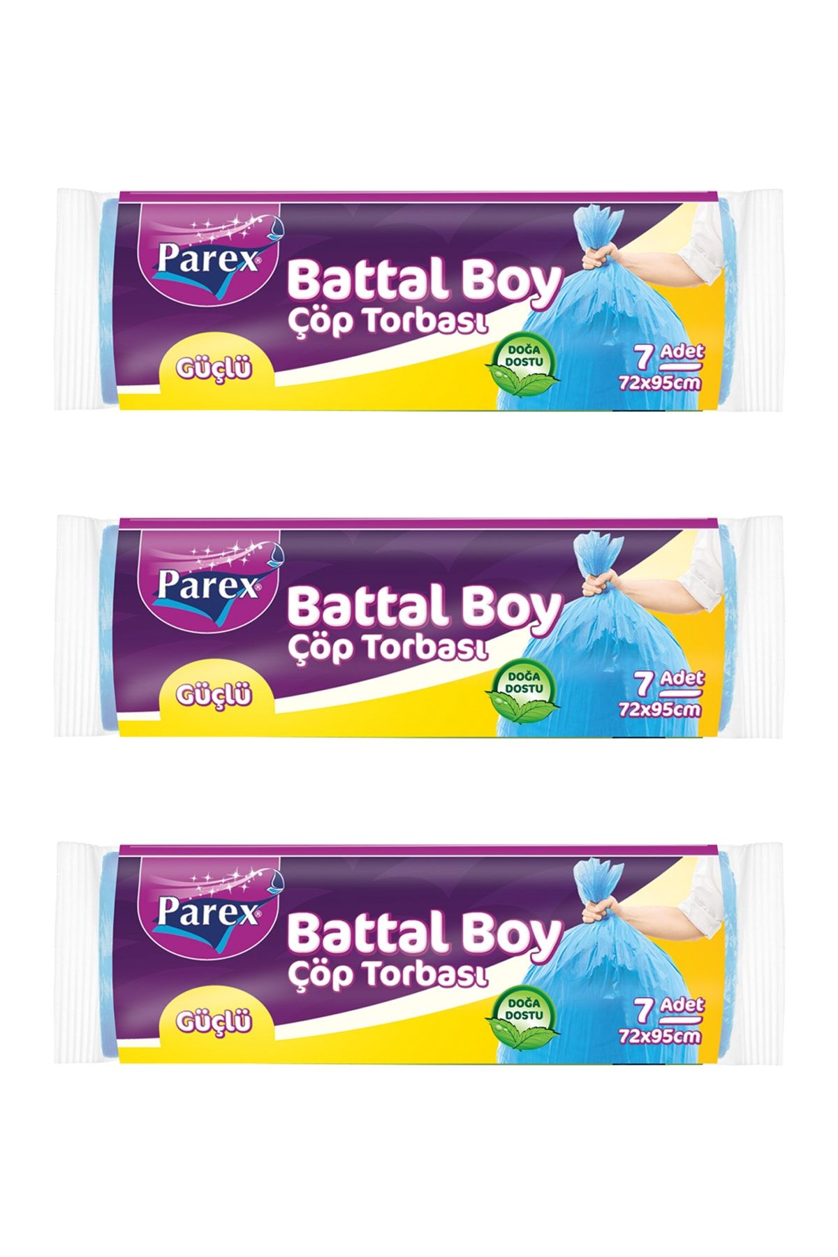 Güçlü Çöp Torbası Battal Boy 3` Lü Paket Güçlü Çöp Torbası Battal Boy 3` Lü Paket