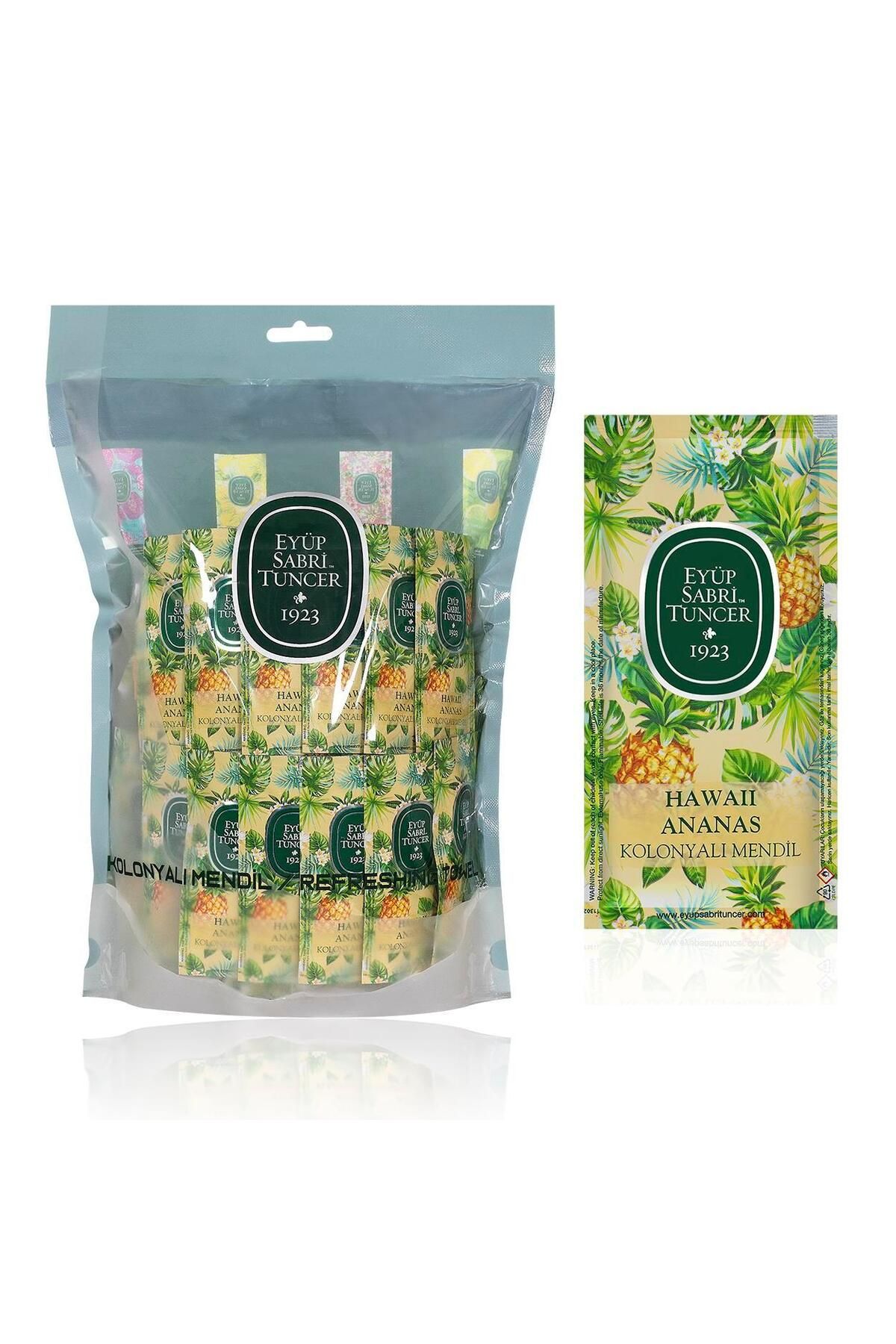 Eyüp Sabri Tuncer Hawaii Ananas Kolonyalı Mendil 150`li (Küçük Boy) Eyüp Sabri Tuncer Hawaii Ananas Kolonyalı Mendil 150`li (Küçük Boy)