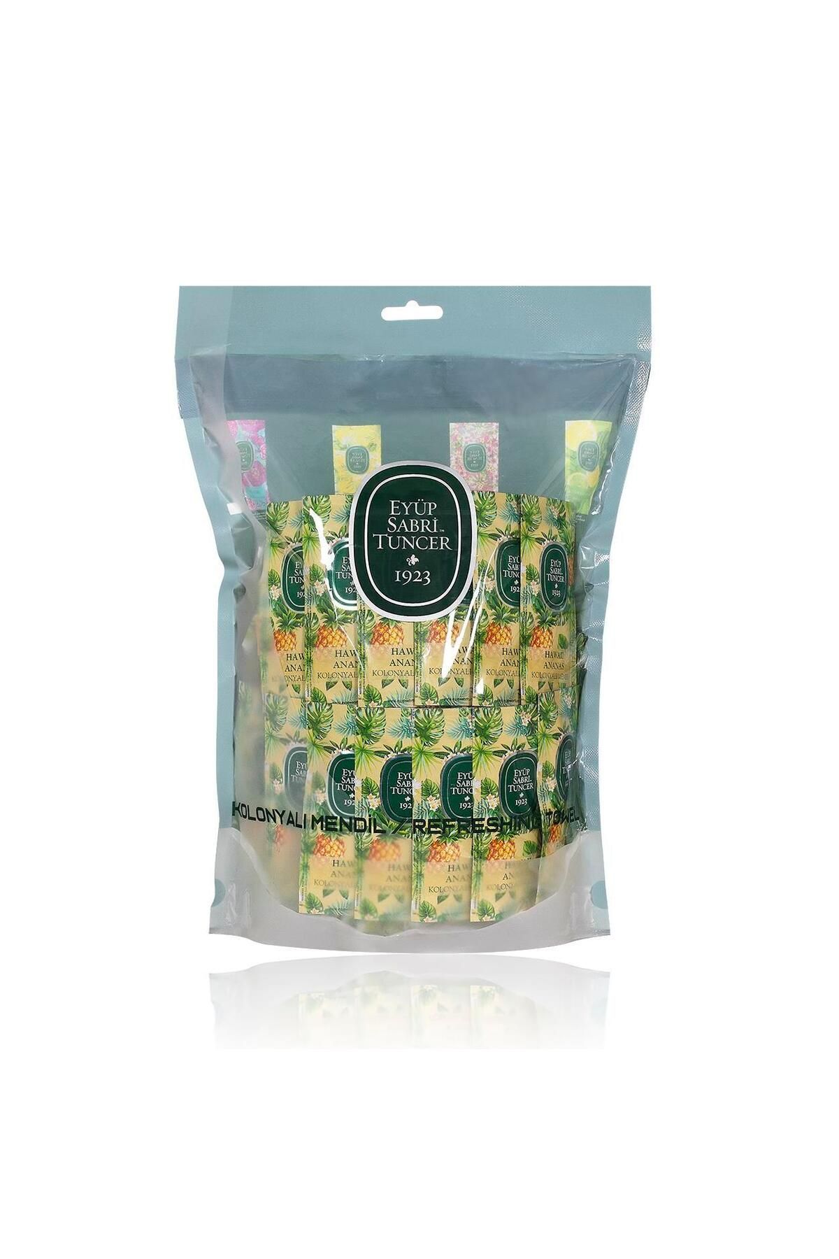 Eyüp Sabri Tuncer Hawaii Ananas Kolonyalı Mendil 150`li (Küçük Boy) Eyüp Sabri Tuncer Hawaii Ananas Kolonyalı Mendil 150`li (Küçük Boy)