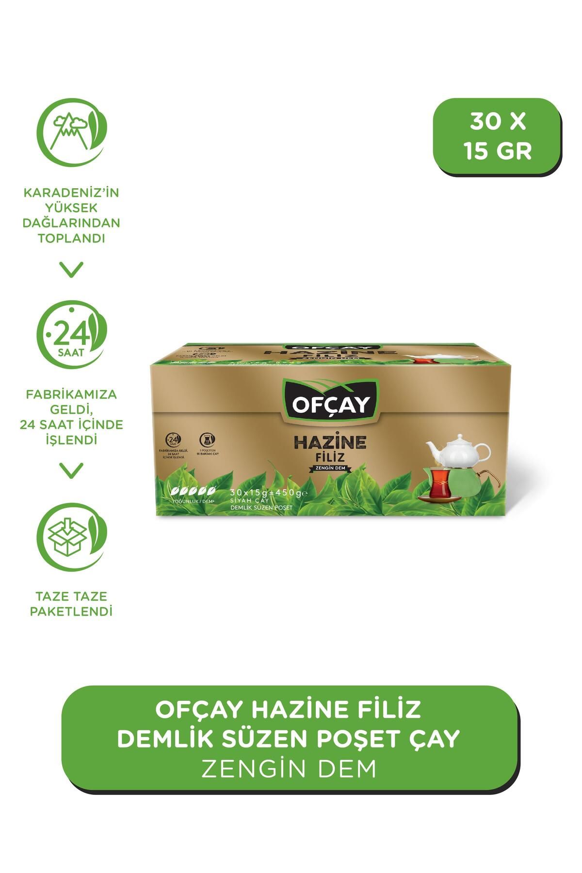 Ofçay Hazine Zengindem 30 X 15gr Demlik Poşet Çay Ofçay Hazine Zengindem 30 X 15gr Demlik Poşet Çay