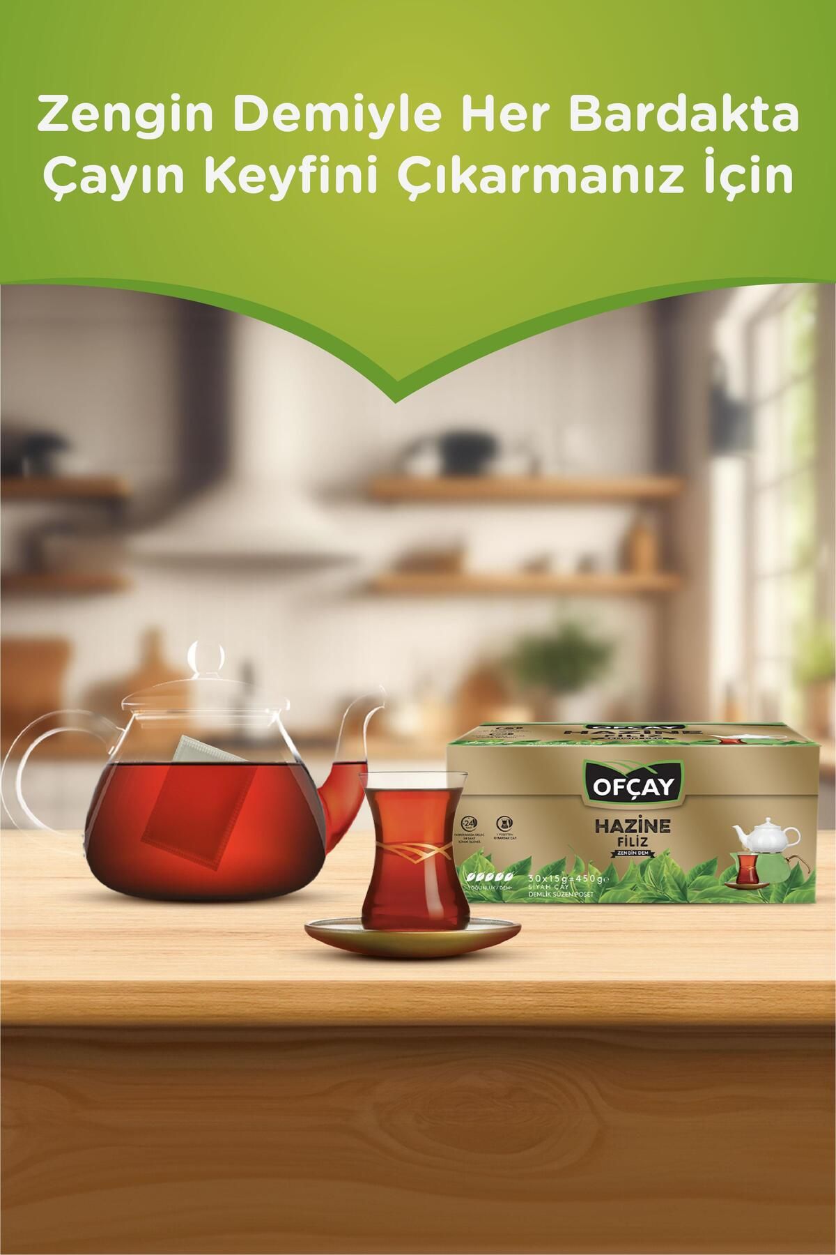 Ofçay Hazine Zengindem 30 X 15gr Demlik Poşet Çay Ofçay Hazine Zengindem 30 X 15gr Demlik Poşet Çay