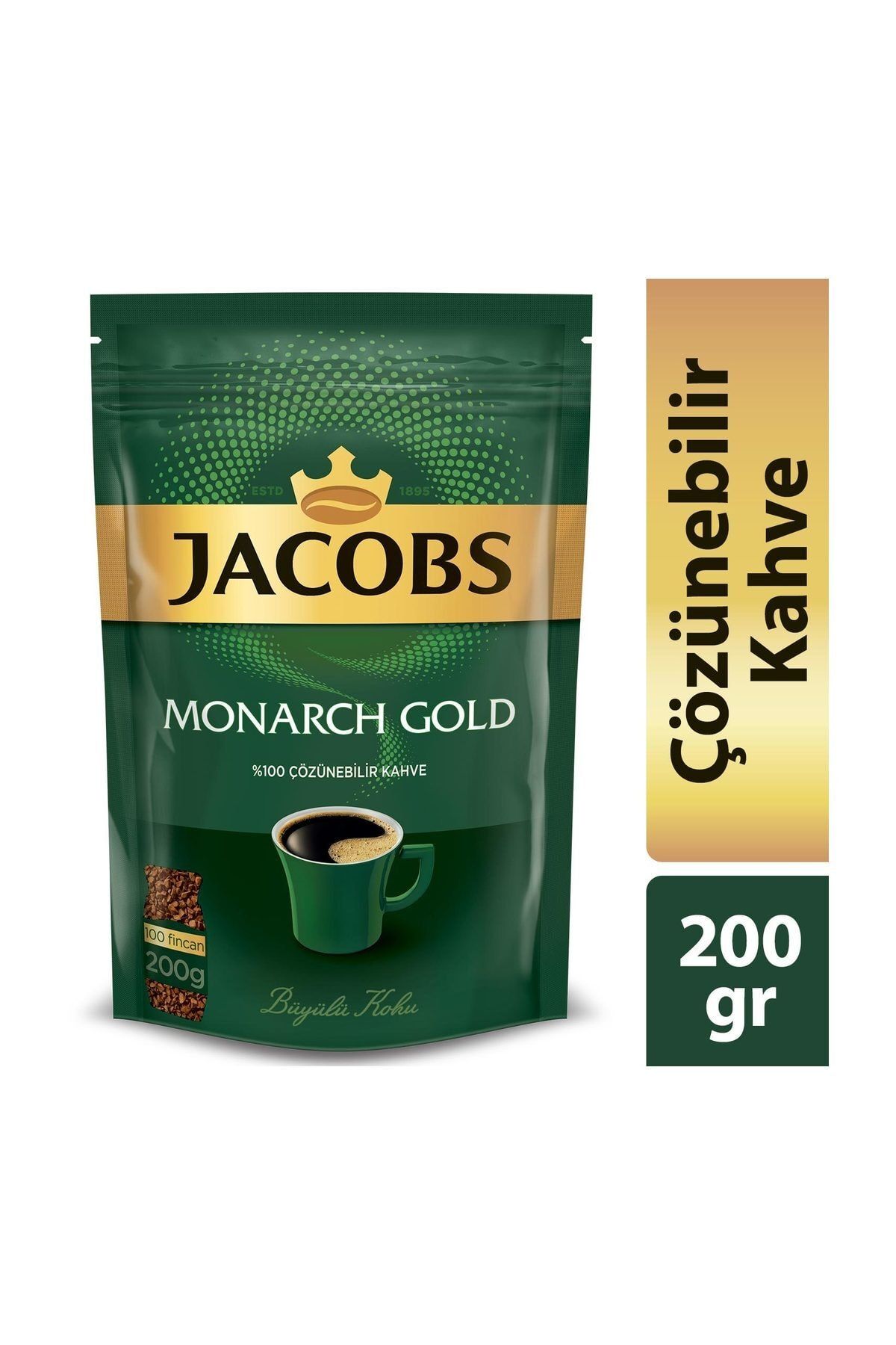 Jacobs Monarch Gold 200 G ( Ekonomik Paket ) Jacobs Monarch Gold 200 G ( Ekonomik Paket )