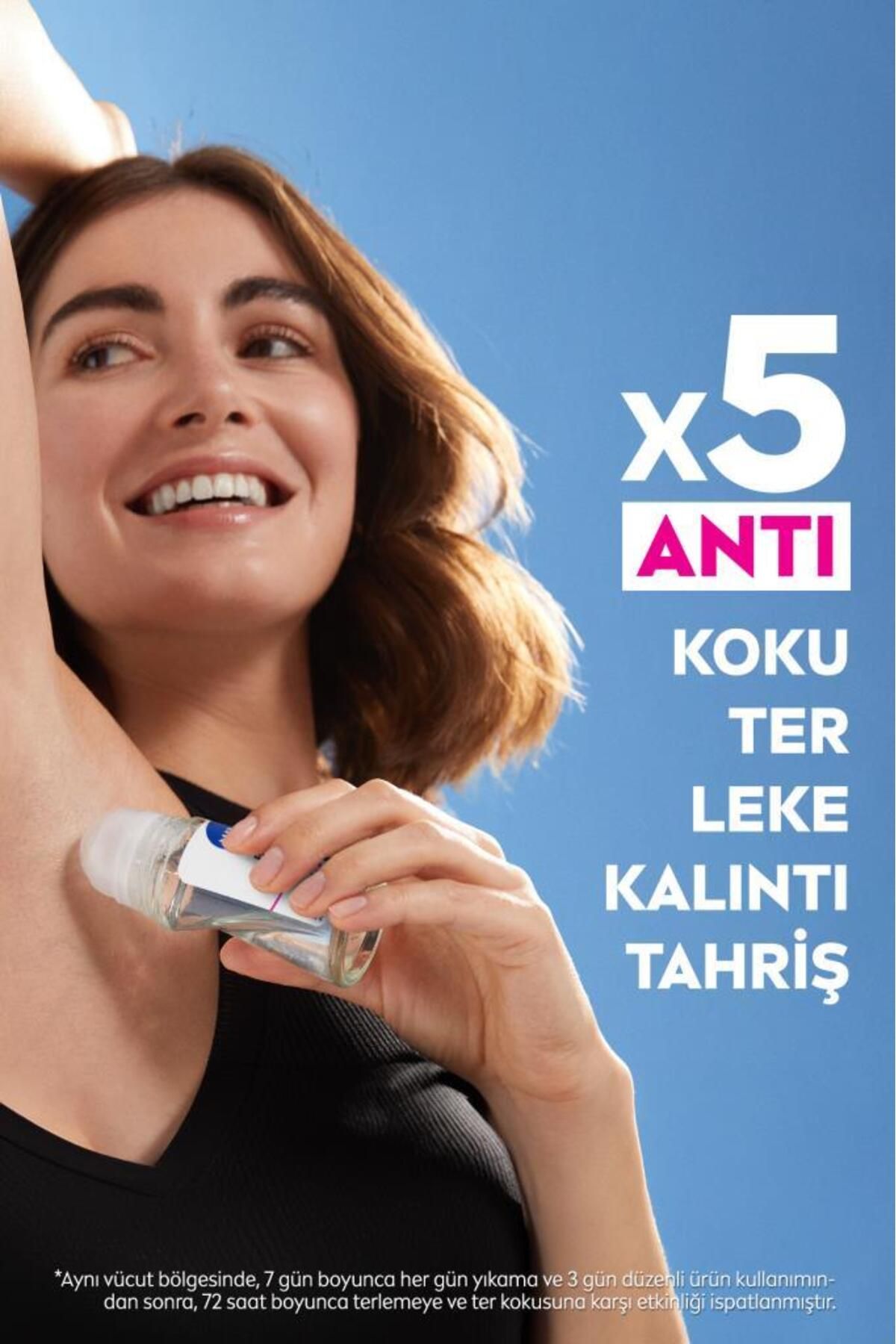Nivea Kadın Roll-on Deodorant Black&white Invisible Clear 50ml, 72 Saat Anti-perspirant Ter Koruması Nivea Kadın Roll-on Deodorant Black&white Invisible Clear 50ml, 72 Saat Anti-perspirant Ter Koruması