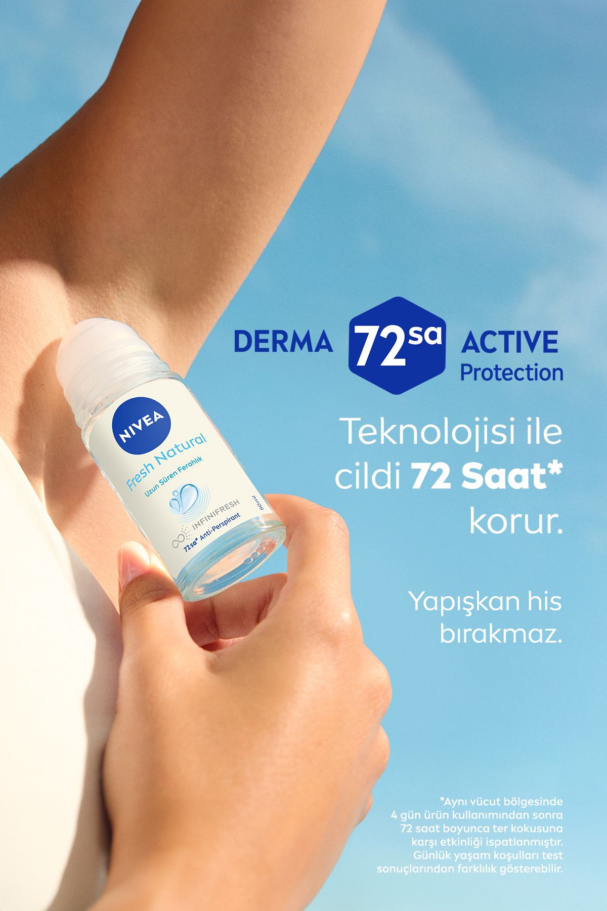 Nivea Kadın Roll-on Deodorant Fresh Natural 50ml, 72 Saat Anti-Perspirant Ter Koruması, Okyanus Özleri Nivea Kadın Roll-on Deodorant Fresh Natural 50ml, 72 Saat Anti-Perspirant Ter Koruması, Okyanus Özleri