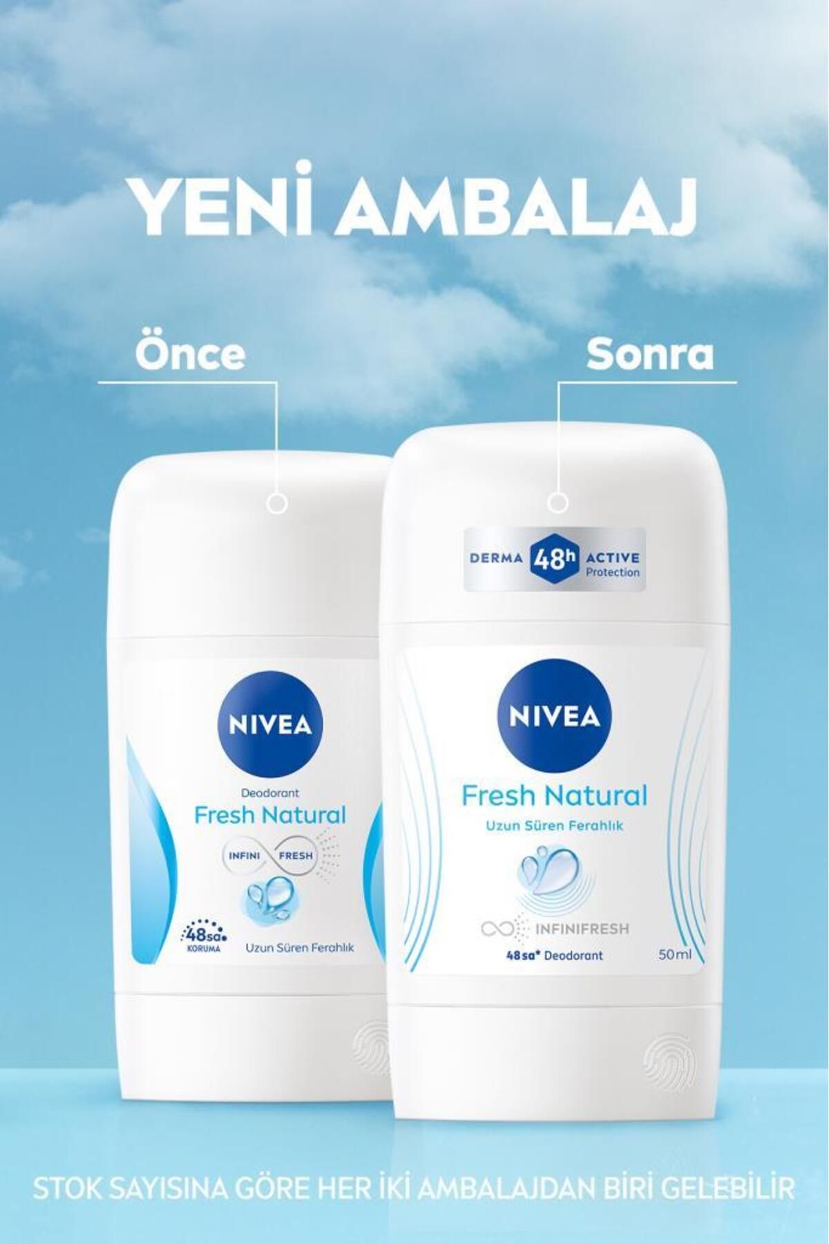 Nivea Kadın Stick Deodorant Fresh Natural 50ml, Ter Kokusuna Karşı 48 Saat Koruma, Uzun Süren Ferahlık Nivea Kadın Stick Deodorant Fresh Natural 50ml, Ter Kokusuna Karşı 48 Saat Koruma, Uzun Süren Ferahlık