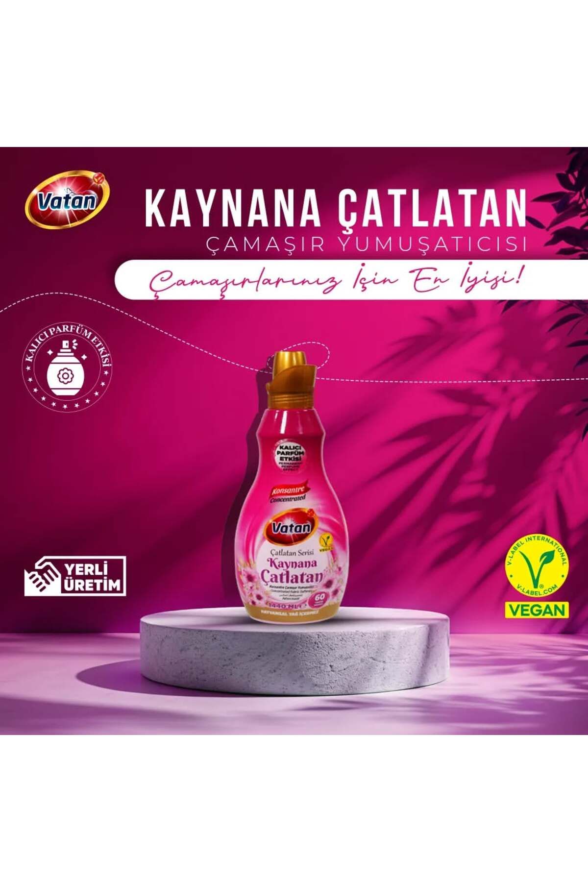 Vatan Kaynana Çatlatan Konsantre Çamaşır Yumuşatıcı 1440ml Vatan Kaynana Çatlatan Konsantre Çamaşır Yumuşatıcı 1440ml