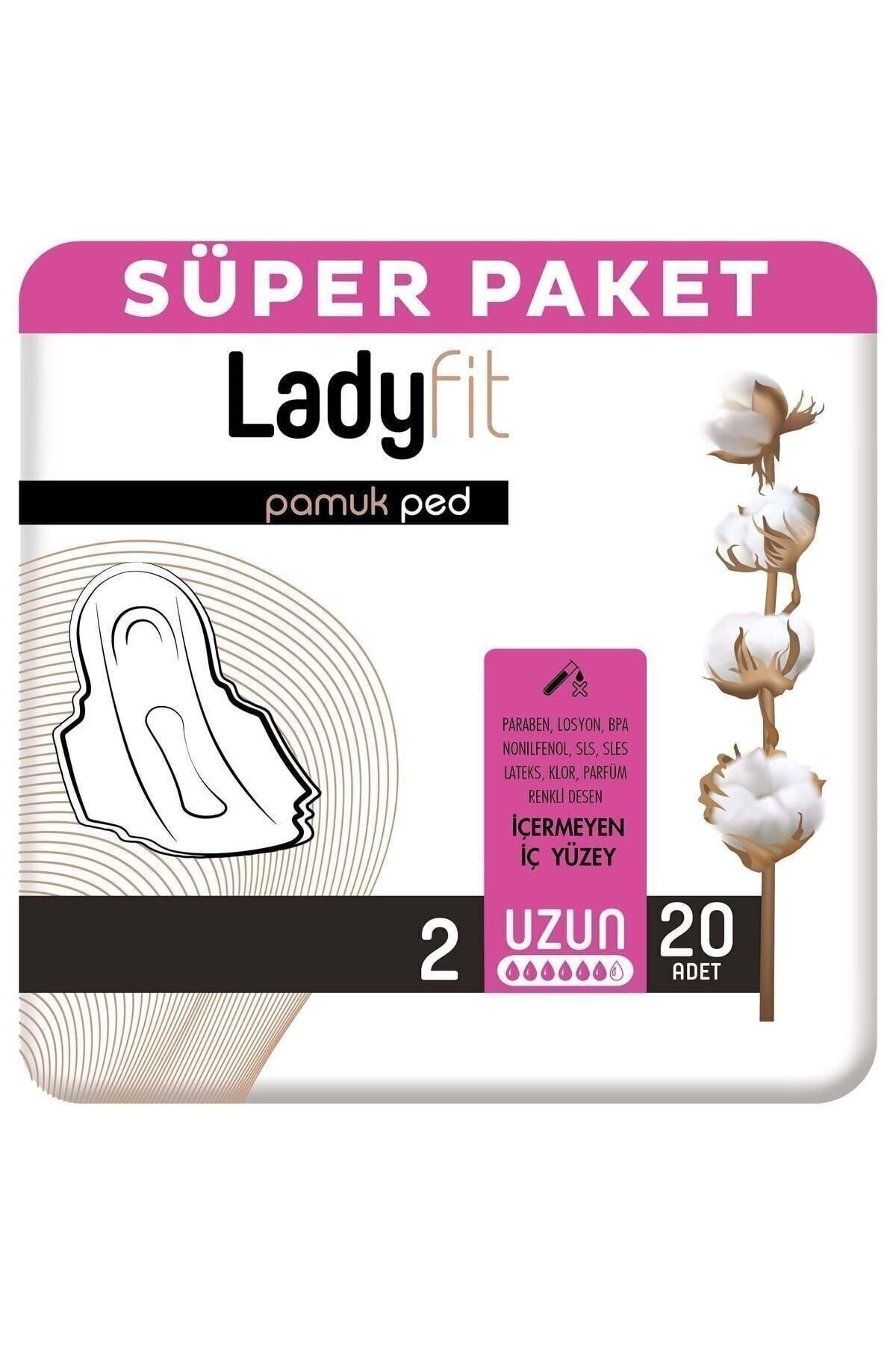 Ladyfit Pamuk Hijyenik Ped Uzun 20`li Ladyfit Pamuk Hijyenik Ped Uzun 20`li