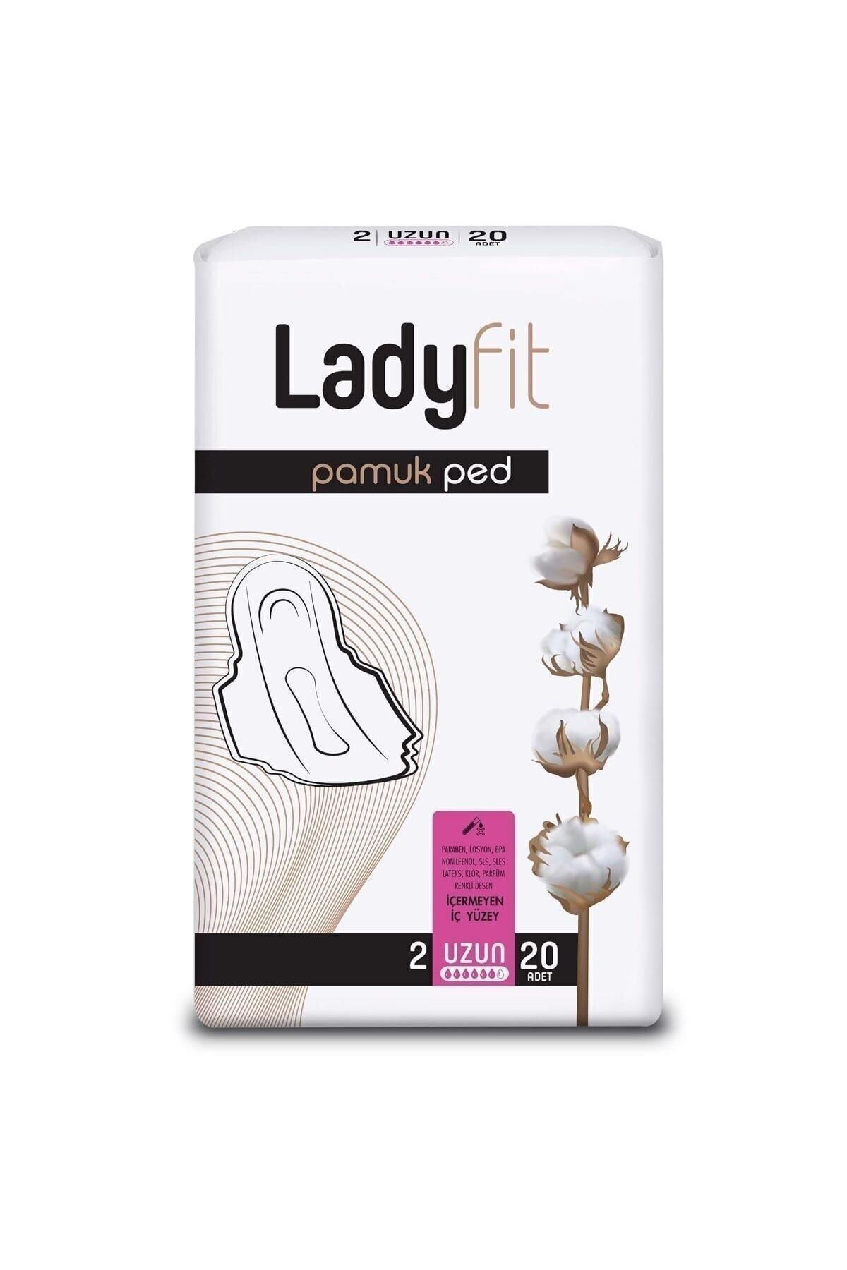 Ladyfit Pamuk Hijyenik Ped Uzun 20`li Ladyfit Pamuk Hijyenik Ped Uzun 20`li