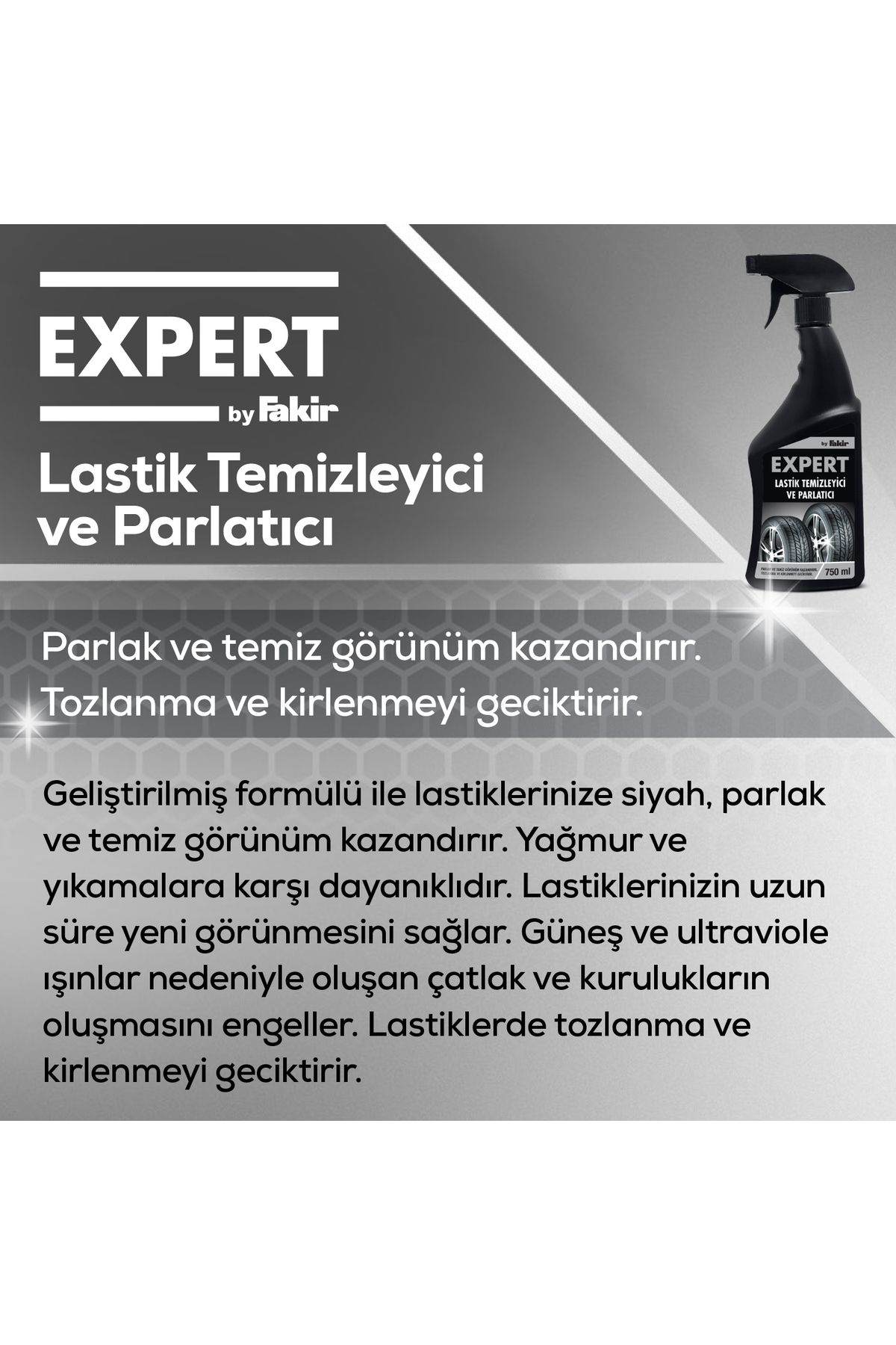 Lastik Temizleyici & Parlatıcı Sprey 750 ml – Derin Temizlik ve Uzun Süre Parlaklık Lastik Temizleyici & Parlatıcı Sprey 750 ml – Derin Temizlik ve Uzun Süre Parlaklık