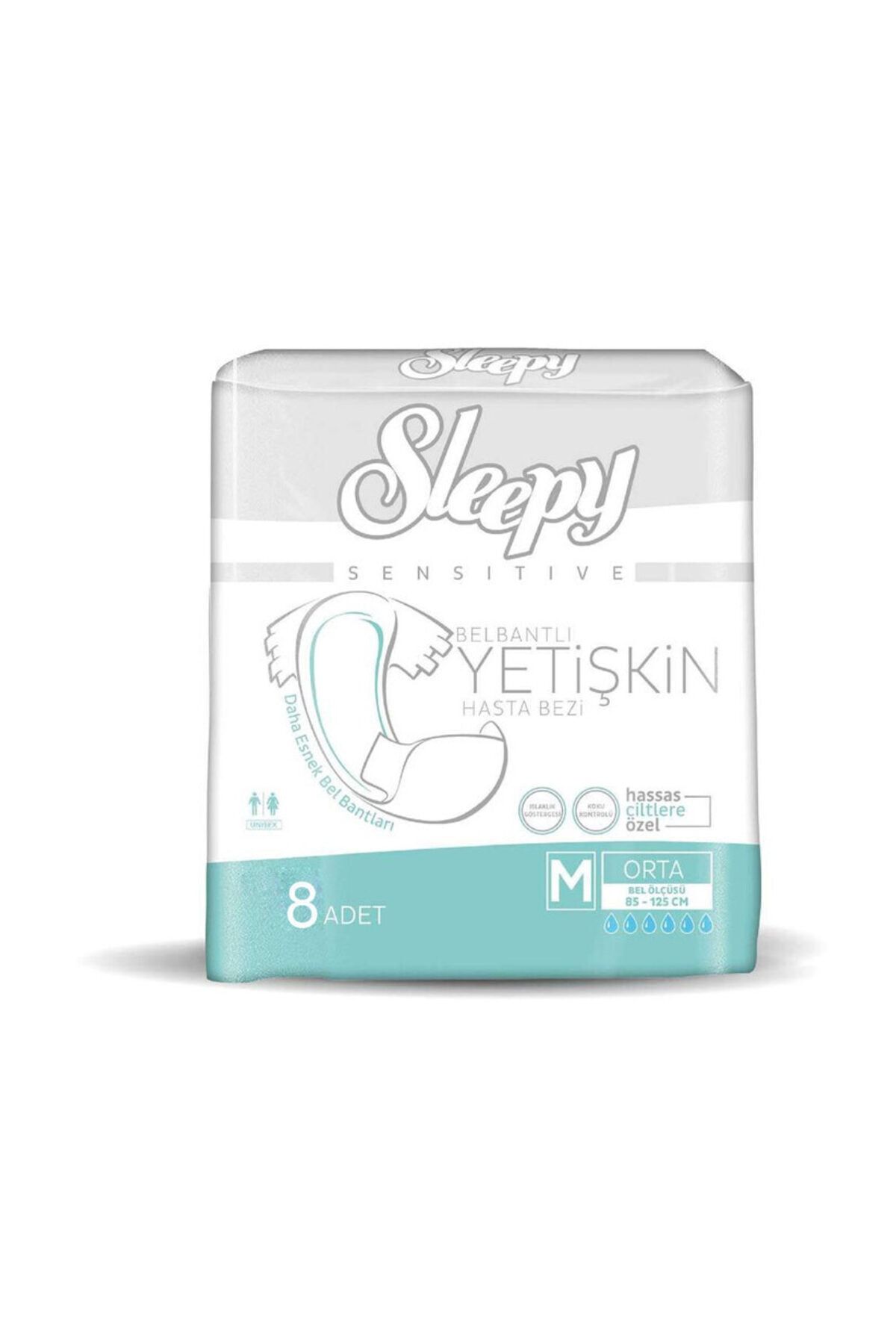 Sleepy Medium Orta Boy Yetişkin Bezi 8 Adet Sleepy Medium Orta Boy Yetişkin Bezi 8 Adet