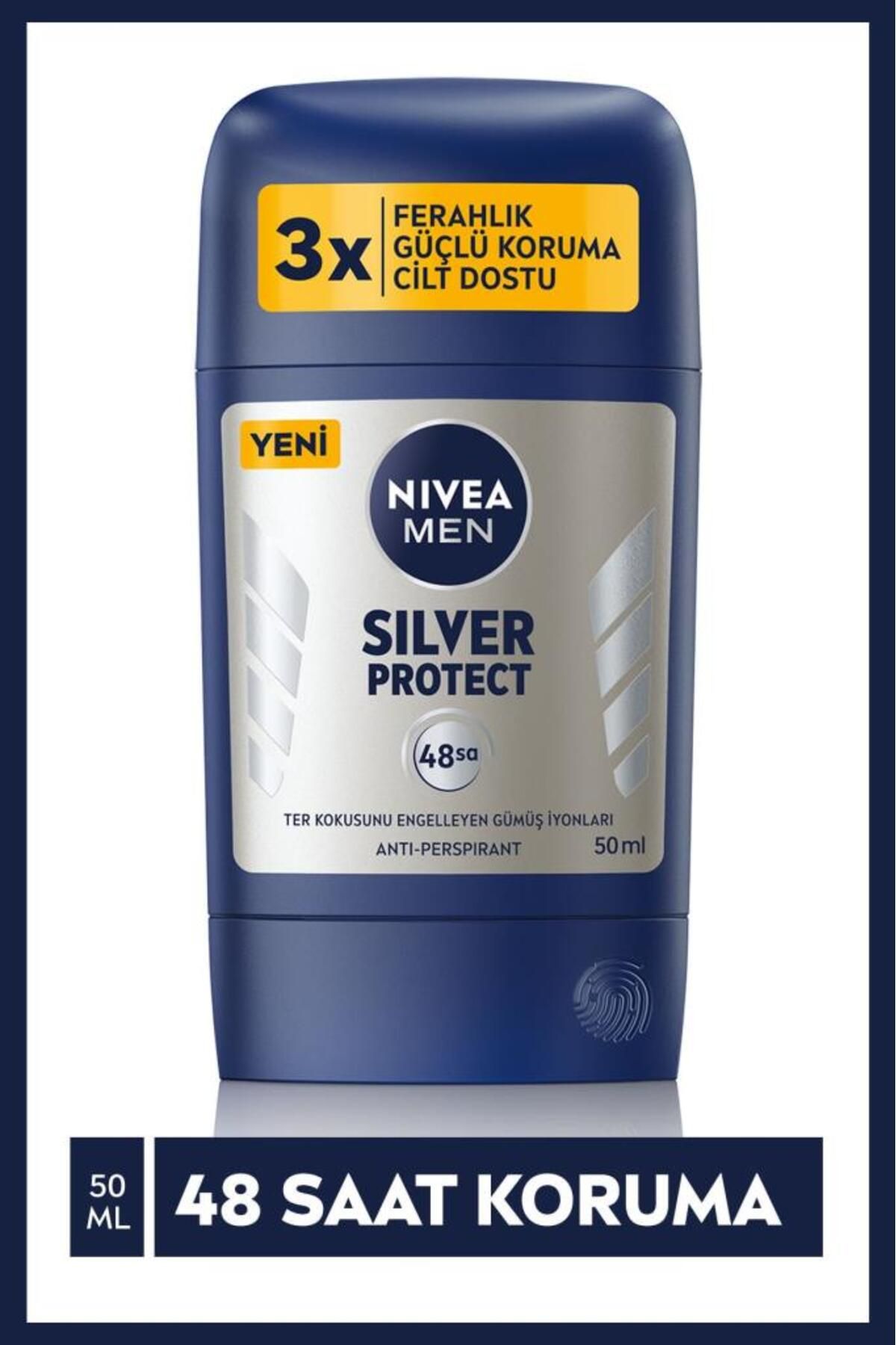 Men Erkek Stick Deodorant Silver Protect 50 Ml, Ter Ve Ter Kokusna Karşı 48 Saat Anti-perspira Men Erkek Stick Deodorant Silver Protect 50 Ml, Ter Ve Ter Kokusna Karşı 48 Saat Anti-perspira