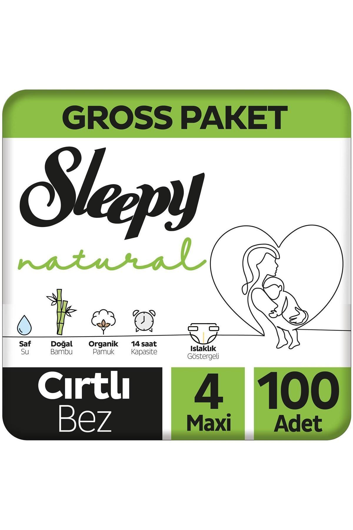Sleepy Natural Gross Paket Bebek Bezi 4 Numara Maxi 100 Adet Sleepy Natural Gross Paket Bebek Bezi 4 Numara Maxi 100 Adet