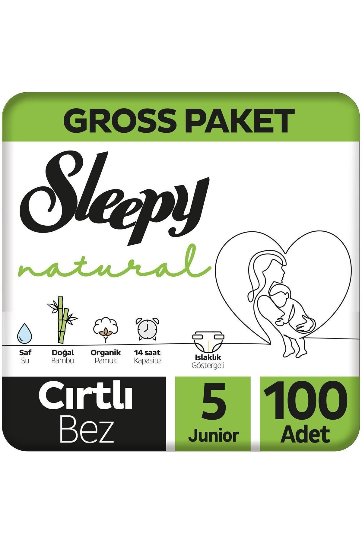 Sleepy Natural Gross Paket Bebek Bezi 5 Numara Junior 100 Adet Sleepy Natural Gross Paket Bebek Bezi 5 Numara Junior 100 Adet