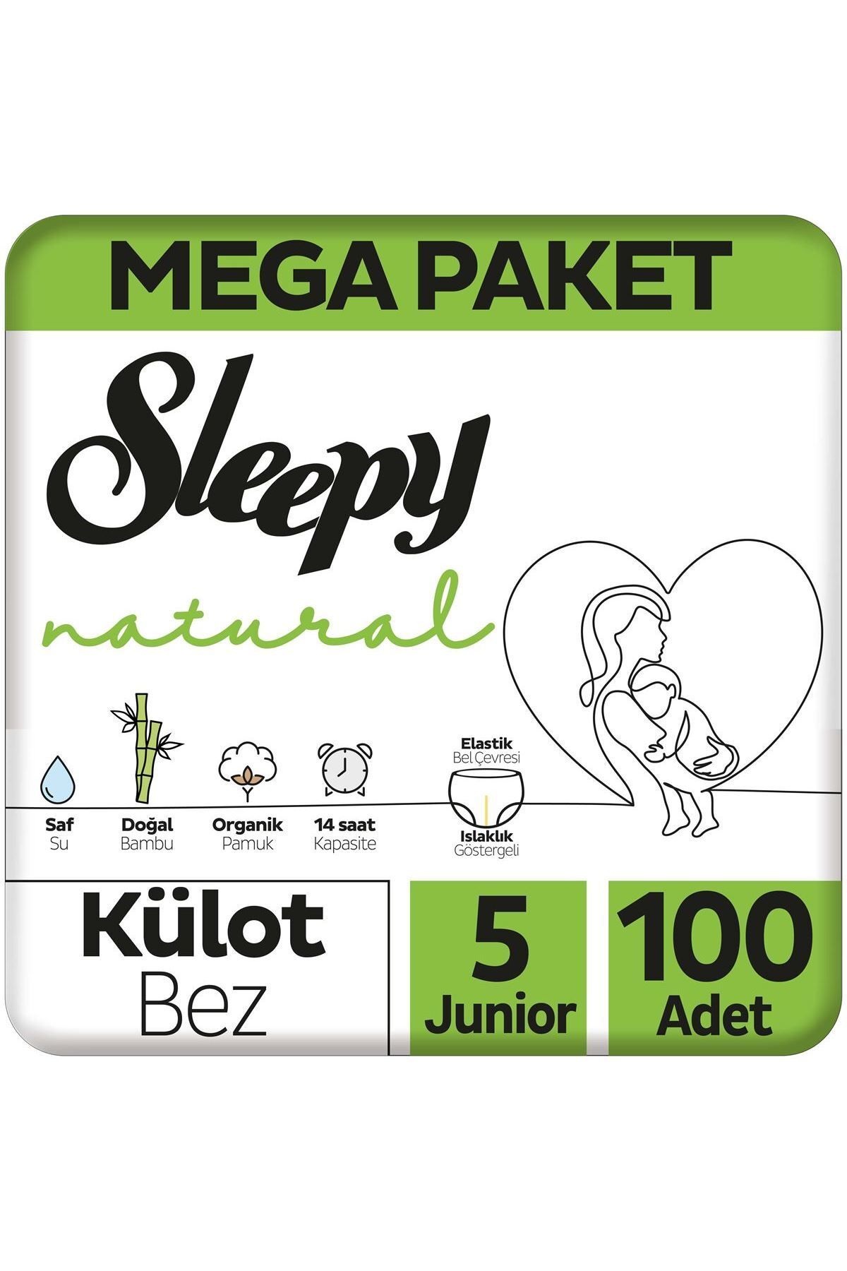 Sleepy Natural Külot Bez 5 Numara Junior Mega Fırsat Paketi 100 Adet Sleepy Natural Külot Bez 5 Numara Junior Mega Fırsat Paketi 100 Adet