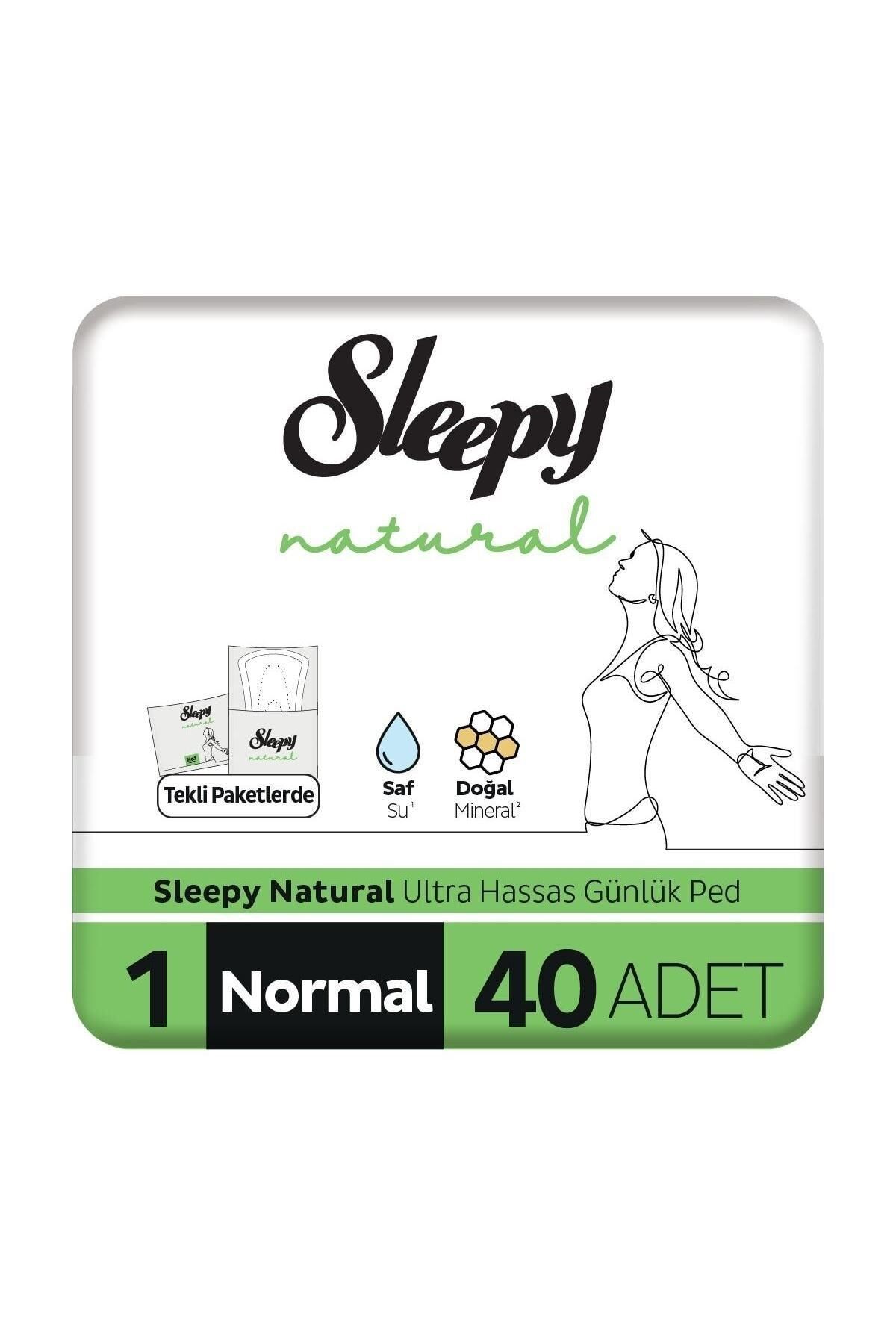 Sleepy Natural Ultra Hassas Günlük Ped Normal 40 Adet Ped Sleepy Natural Ultra Hassas Günlük Ped Normal 40 Adet Ped