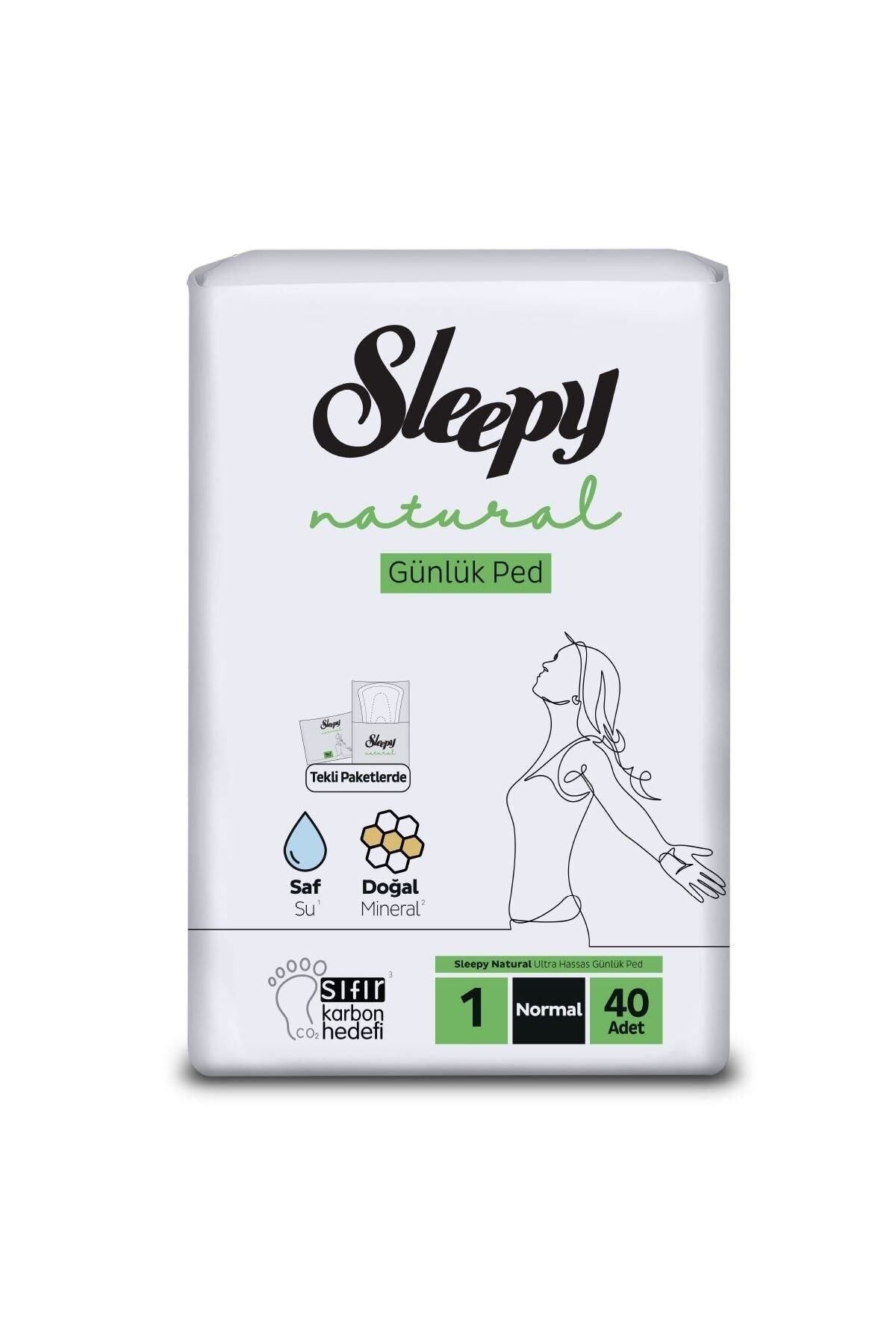Sleepy Natural Ultra Hassas Günlük Ped Normal 40 Adet Ped Sleepy Natural Ultra Hassas Günlük Ped Normal 40 Adet Ped