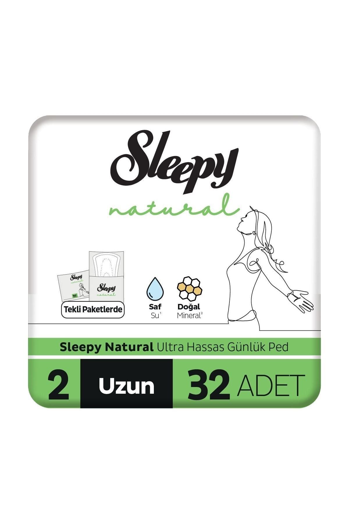 Sleepy Natural Ultra Hassas Günlük Ped Uzun 32 Adet Ped Sleepy Natural Ultra Hassas Günlük Ped Uzun 32 Adet Ped