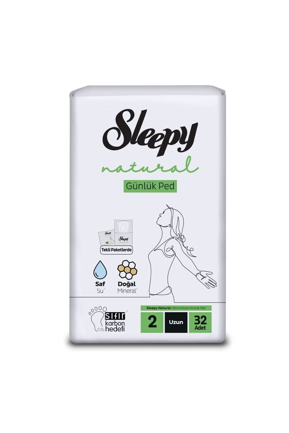 Sleepy Natural Ultra Hassas Günlük Ped Uzun 32 Adet Ped Sleepy Natural Ultra Hassas Günlük Ped Uzun 32 Adet Ped