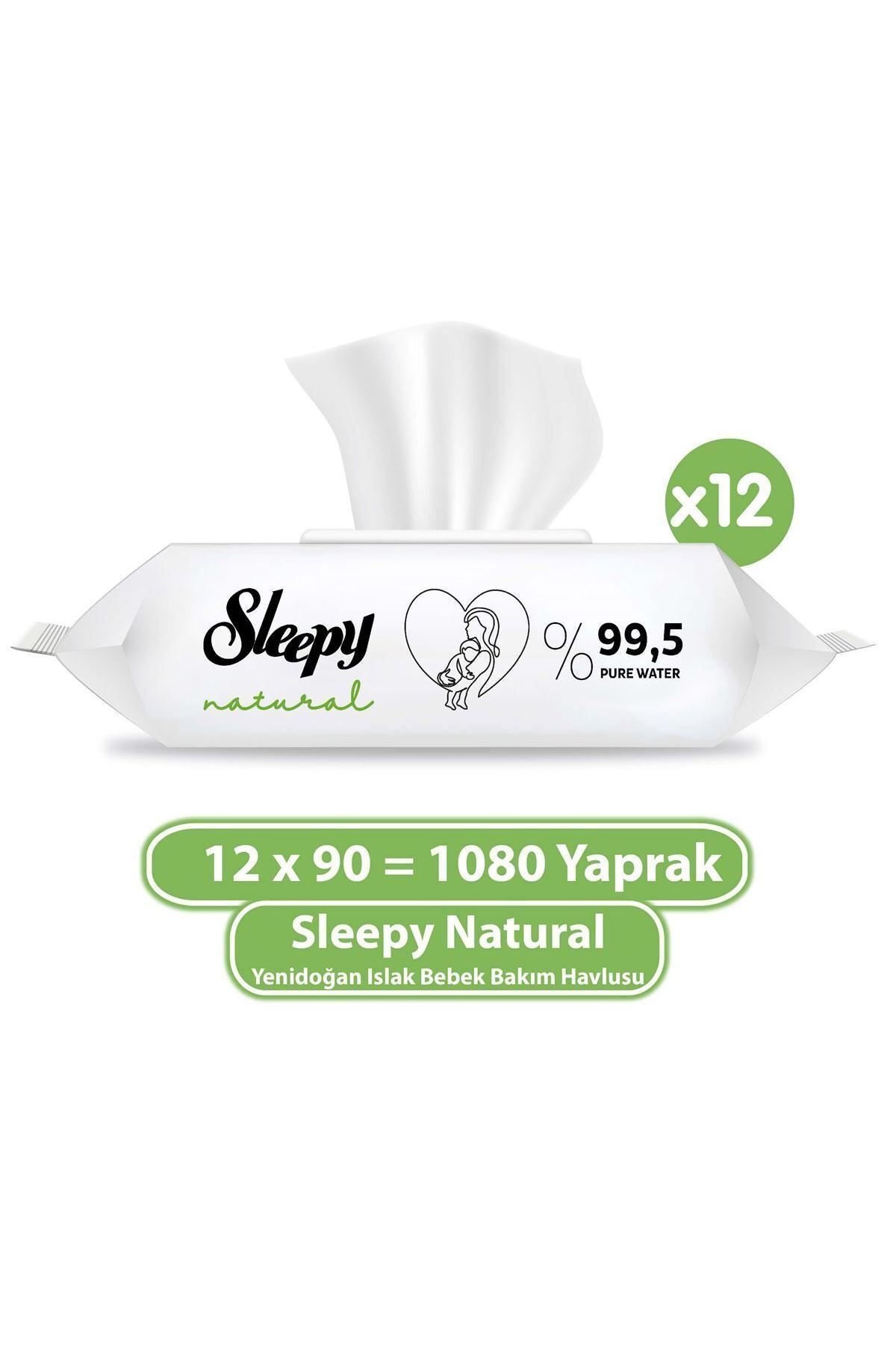 Sleepy Natural Yenidoğan Islak Bebek Bakım Havlusu 12x90 (1080 Yaprak) Sleepy Natural Yenidoğan Islak Bebek Bakım Havlusu 12x90 (1080 Yaprak)