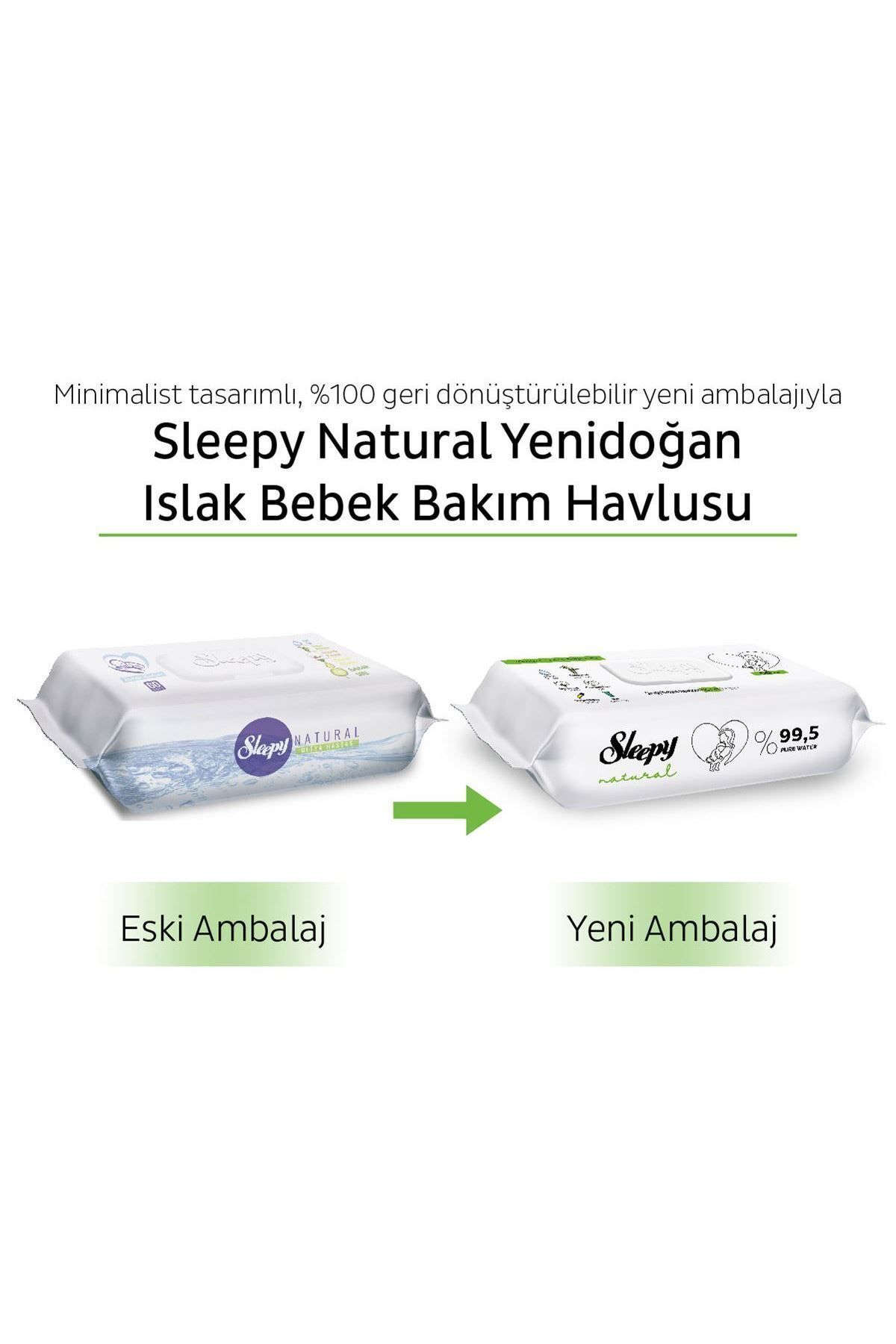 Sleepy Natural Yenidoğan Islak Bebek Bakım Havlusu 12x90 (1080 Yaprak) Sleepy Natural Yenidoğan Islak Bebek Bakım Havlusu 12x90 (1080 Yaprak)