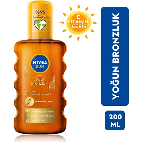 Nivea Sun Karoten Güneş Yağı 200 ml Nivea Sun Karoten Güneş Yağı 200 ml