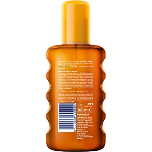 Nivea Sun Karoten Güneş Yağı 200 ml Nivea Sun Karoten Güneş Yağı 200 ml