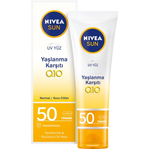 Nivea Yaşlanma ve Leke Karşıtı 50 Faktör Yüz Kremi Nivea Yaşlanma ve Leke Karşıtı 50 Faktör Yüz Kremi