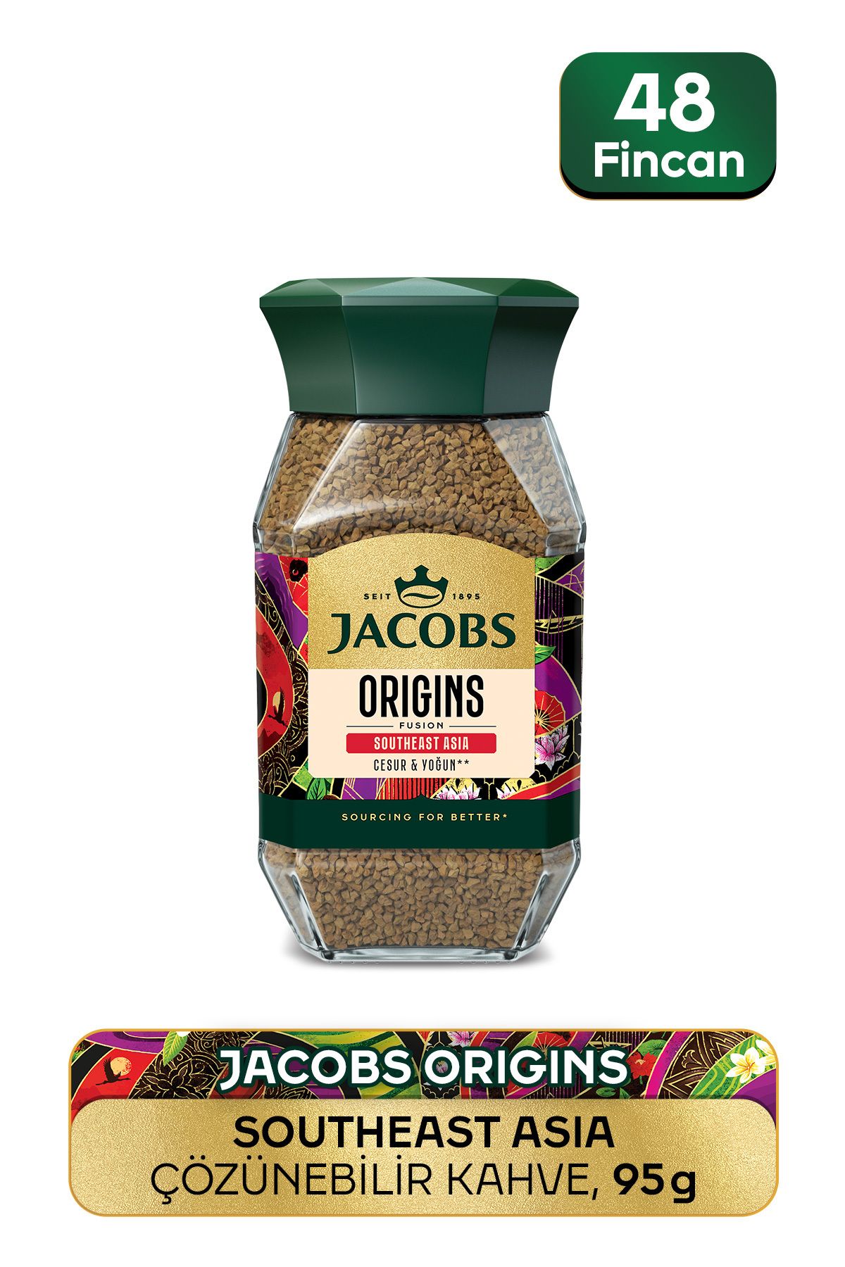 Jacobs Origin Southeast Granül Kahve Cam Kavanoz 95 gr Jacobs Origin Southeast Granül Kahve Cam Kavanoz 95 gr