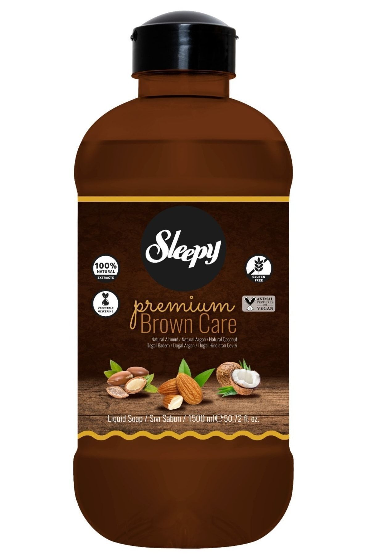 Sleepy Premium Brown Care Sıvı Sabun 1500 Ml Sleepy Premium Brown Care Sıvı Sabun 1500 Ml