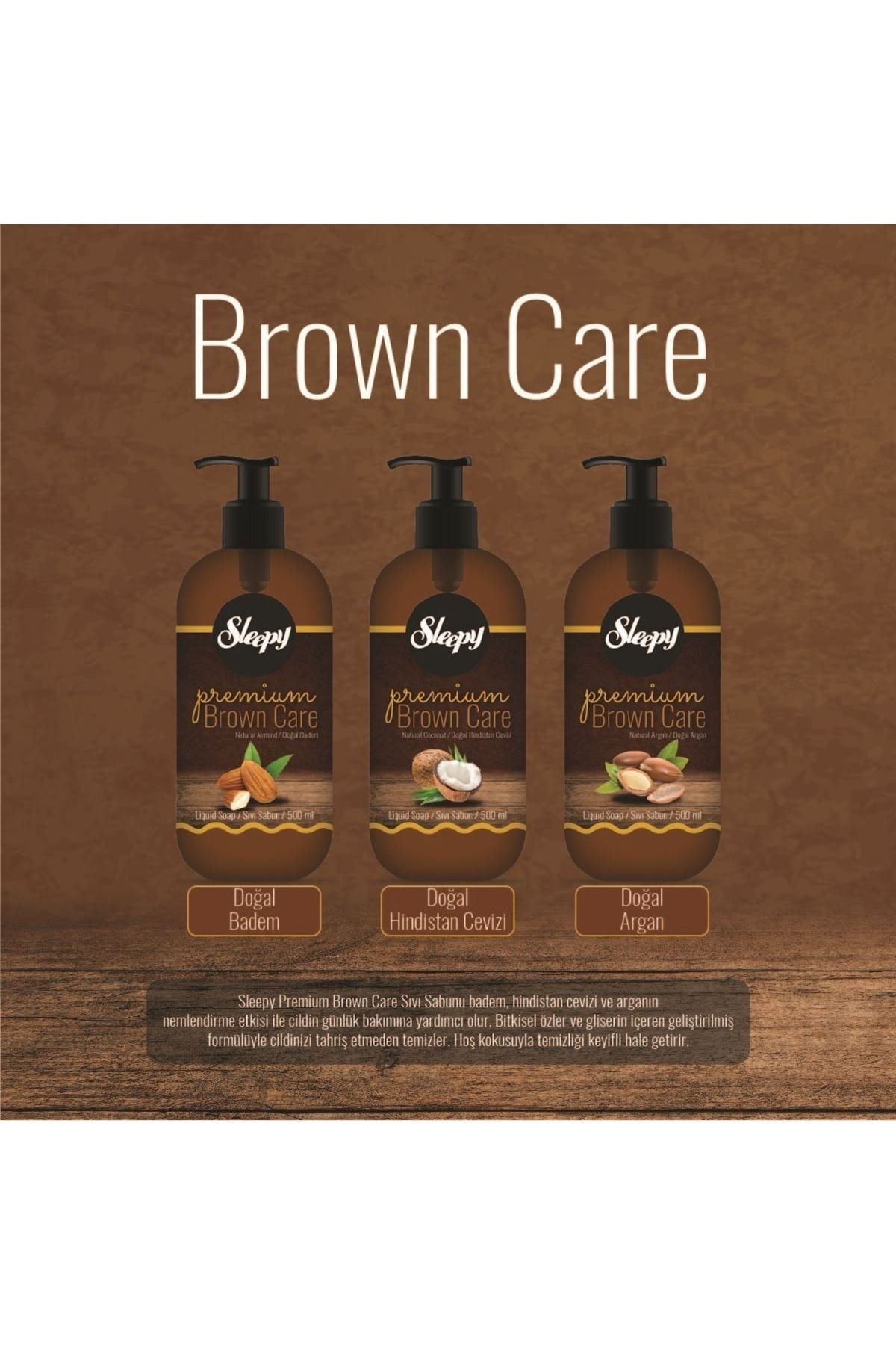 Sleepy Premium Brown Care Sıvı Sabun 500 Ml Sleepy Premium Brown Care Sıvı Sabun 500 Ml