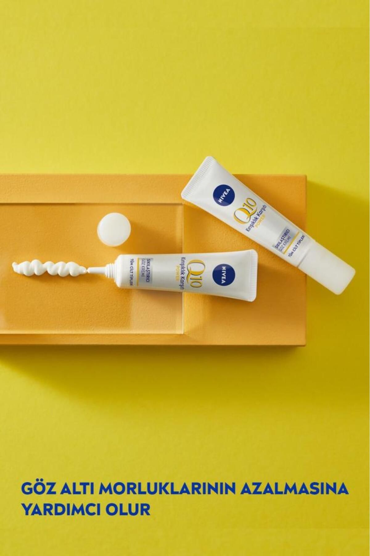 Nivea Q10 Kırışıklık Karşıtı Göz Bakım Kremi 15ml, Şişkinlik Ve Koyu Halka Görünümü, Koenzim, Kreatin Nivea Q10 Kırışıklık Karşıtı Göz Bakım Kremi 15ml, Şişkinlik Ve Koyu Halka Görünümü, Koenzim, Kreatin