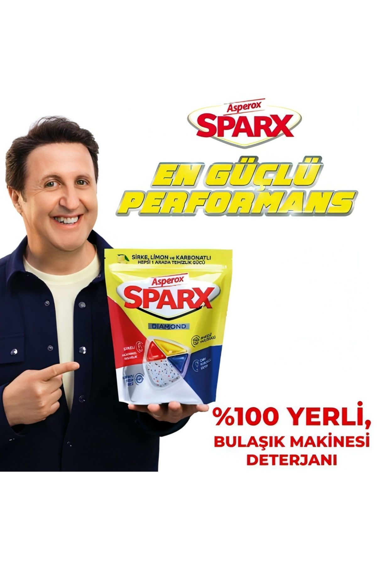 Sparx Diamond Bulaşık Kapsülü 40`lı Sparx Diamond Bulaşık Kapsülü 40`lı