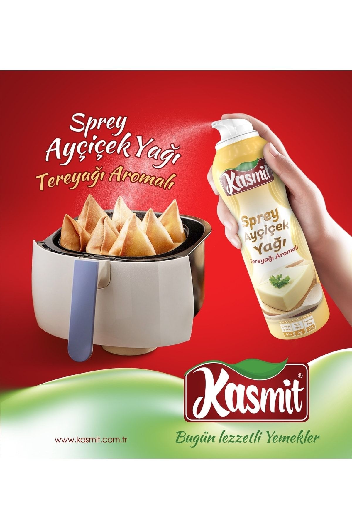 Kasmit Sprey Yağ Tereyağı Aromalı Ayçiçek Yağı Kasmit Sprey Yağ Tereyağı Aromalı Ayçiçek Yağı