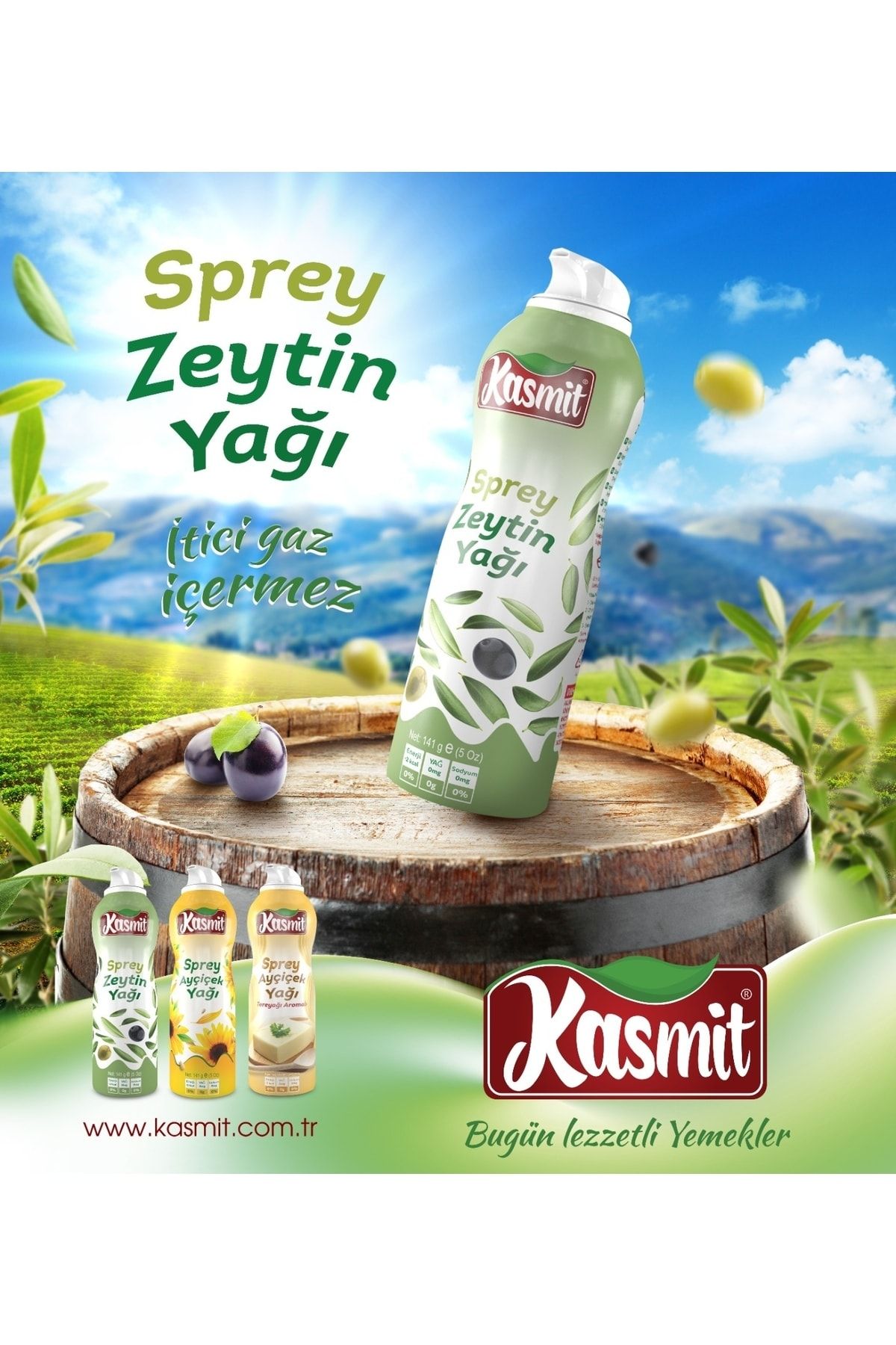 Kasmit Sprey Yağ Zeytinyağı Kasmit Sprey Yağ Zeytinyağı
