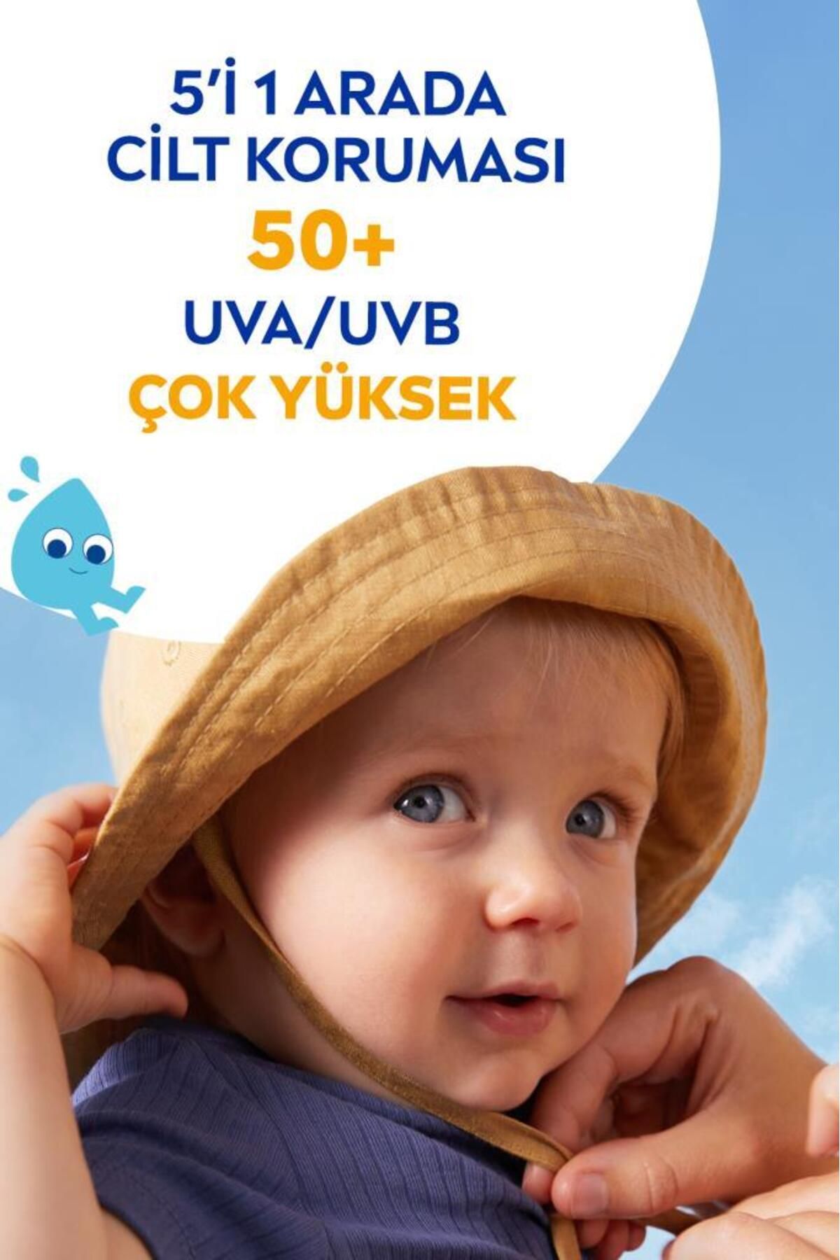 SUN SPF50 Bebek ve Çocuklar İçin Güneş Koruyucu Sprey 270ml, Hassas Cilt Koruma, Suya Dayanıklı SUN SPF50 Bebek ve Çocuklar İçin Güneş Koruyucu Sprey 270ml, Hassas Cilt Koruma, Suya Dayanıklı
